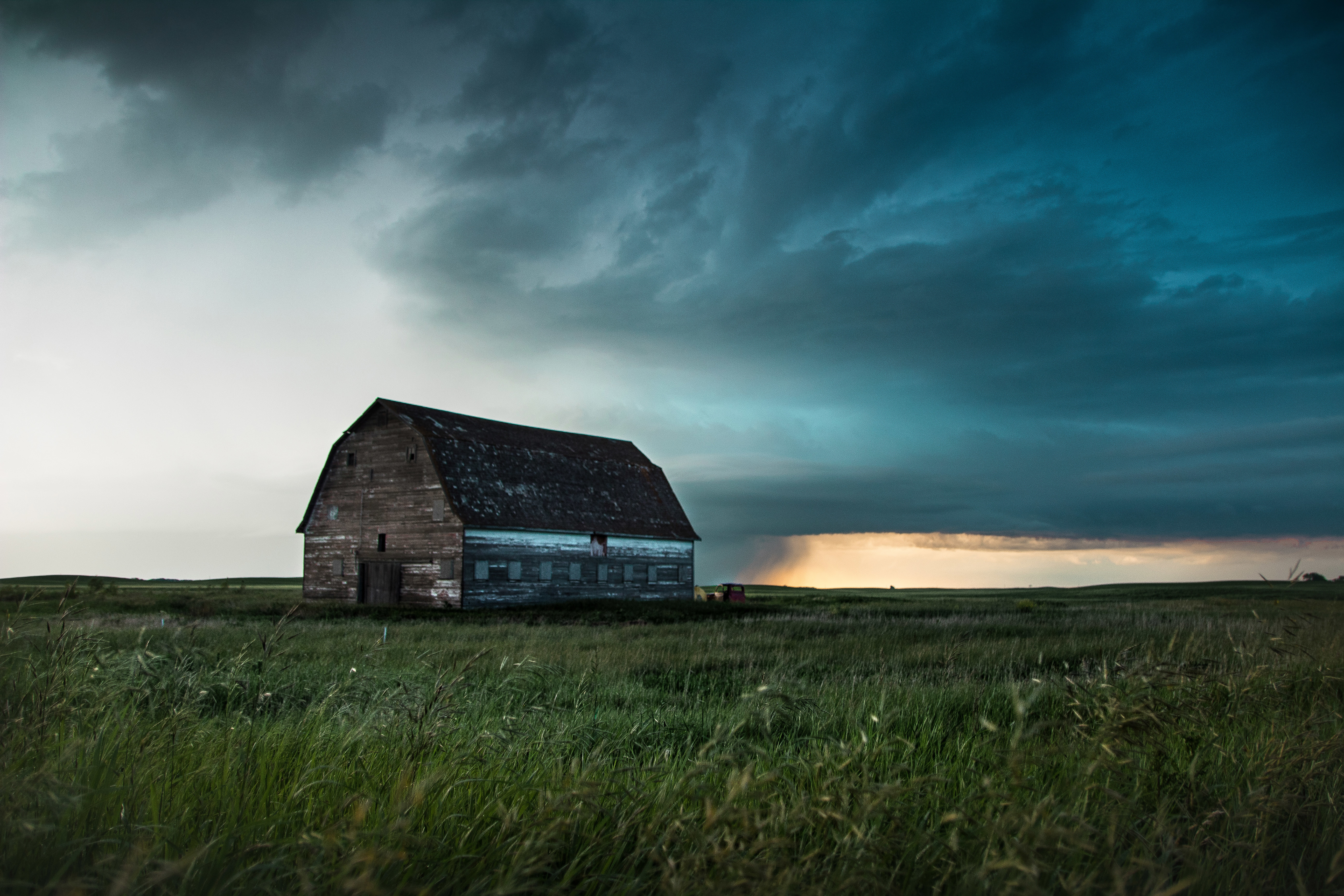 Dark clouds form over Melita, Man., in June 2018. (Supplied by Misheyla Iwasiuk)