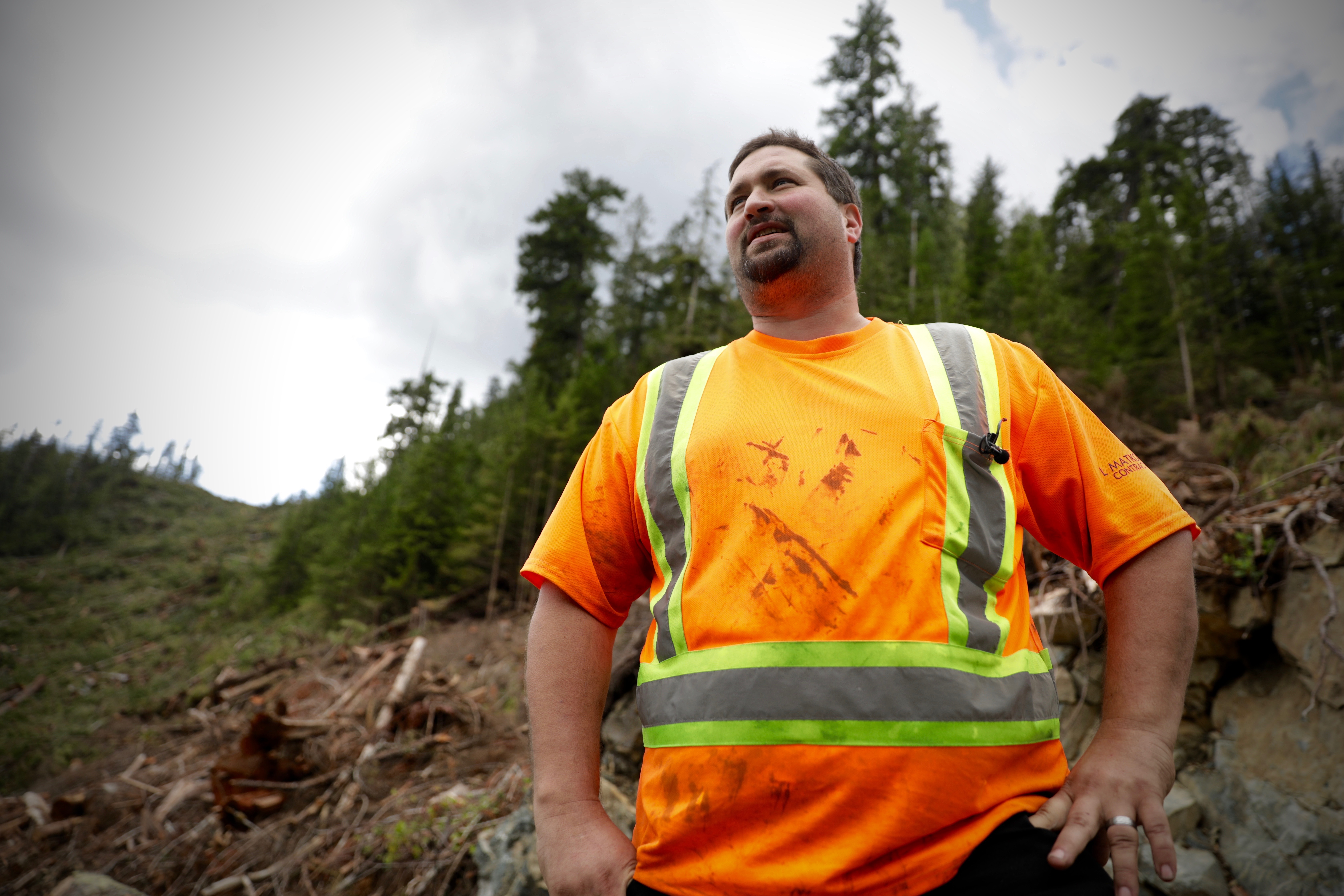 Jeremy Matkovich is a fourth-generation logger from Campbell River. (Chris Corday/CBC)