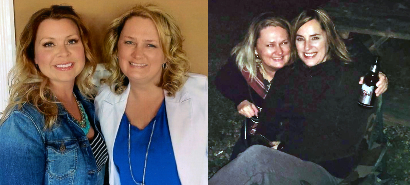 Vicki Burden, left, and Gina Elliott, far right, both pictured with Hillier-Penney, feel the police didn't take her disappearance seriously enough in the beginning. (Submitted by Vicki Burden and Gina Elliott)