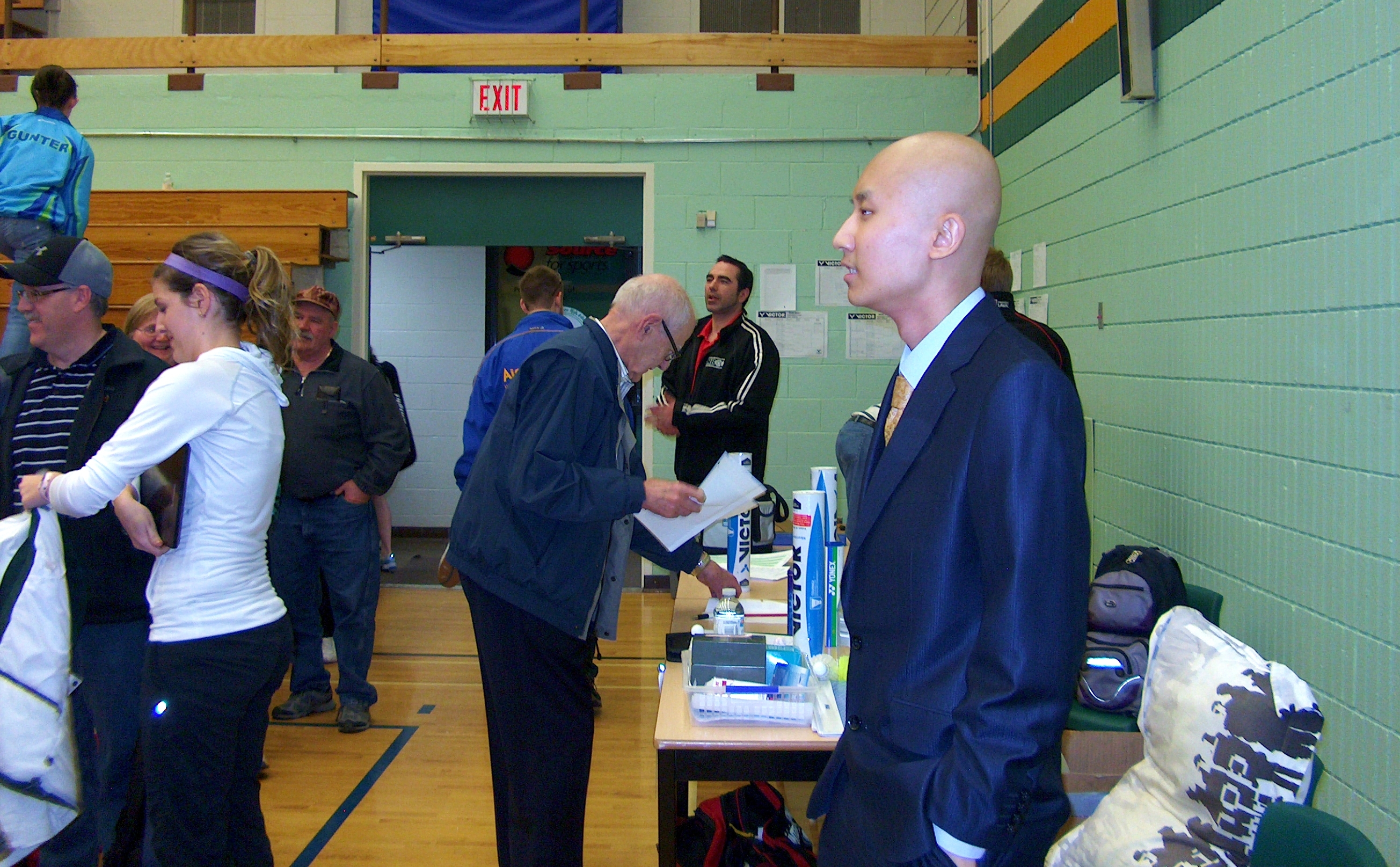 From the sidelines of the badminton court, Zhang smiled and cheered for his Team New Brunswick friends in Summerside, P.E.I. His body was weak and his chest ached, but he knew he had to be there. (Submitted)