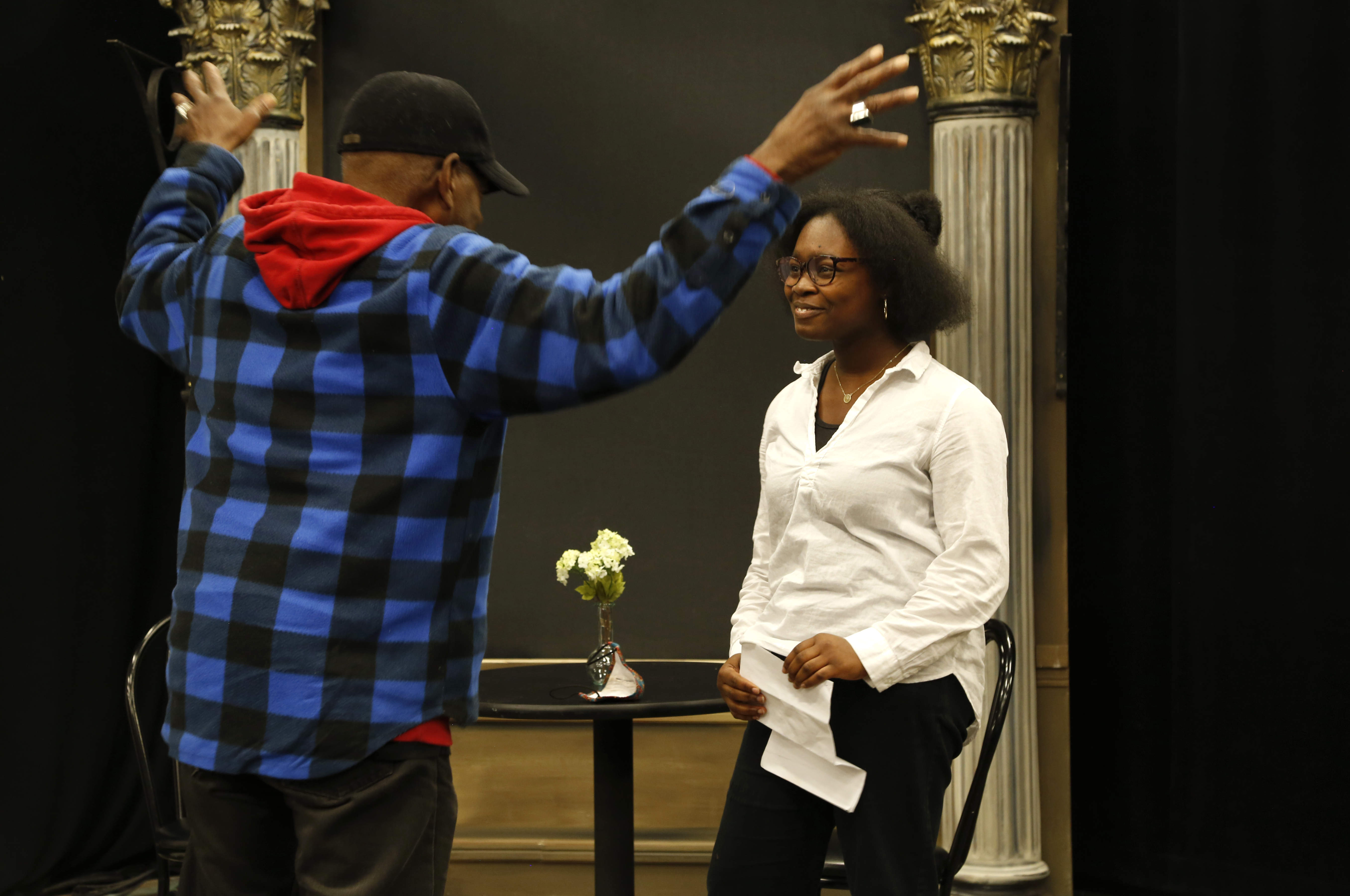 Joanna Daramola was born in Nigeria and lived in Kenya for 10 years. She is now a student at Saint John High School and volunteers at the Saint John Theatre Company. (Maria Jose Burgos/CBC)