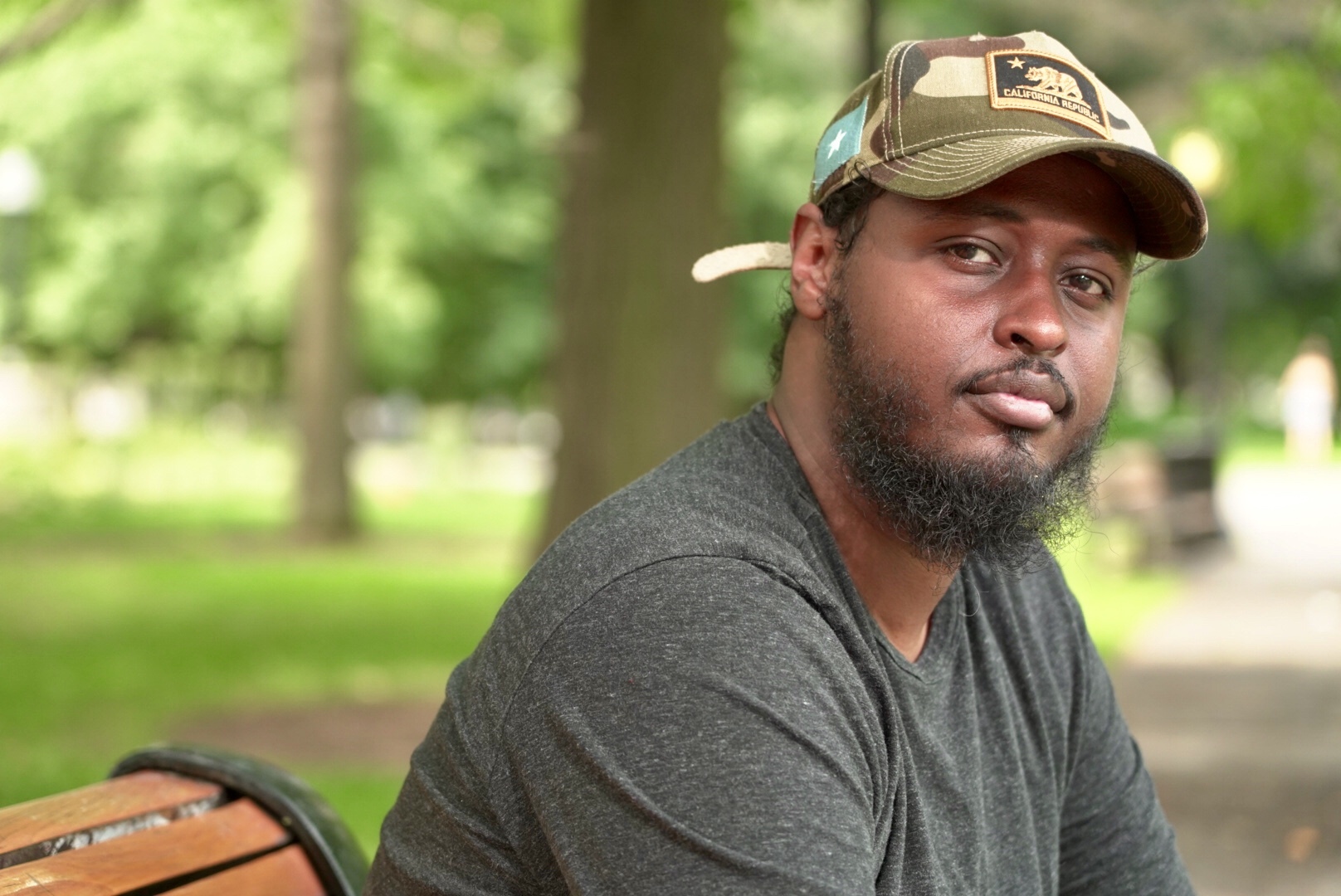 Kamal Abdulhakim says police are not equipped to handle calls involving mental health, addiction and homelessness. He supports defunding police and allocating more money toward community-led safety initiatives. (Francis Ferland/CBC)