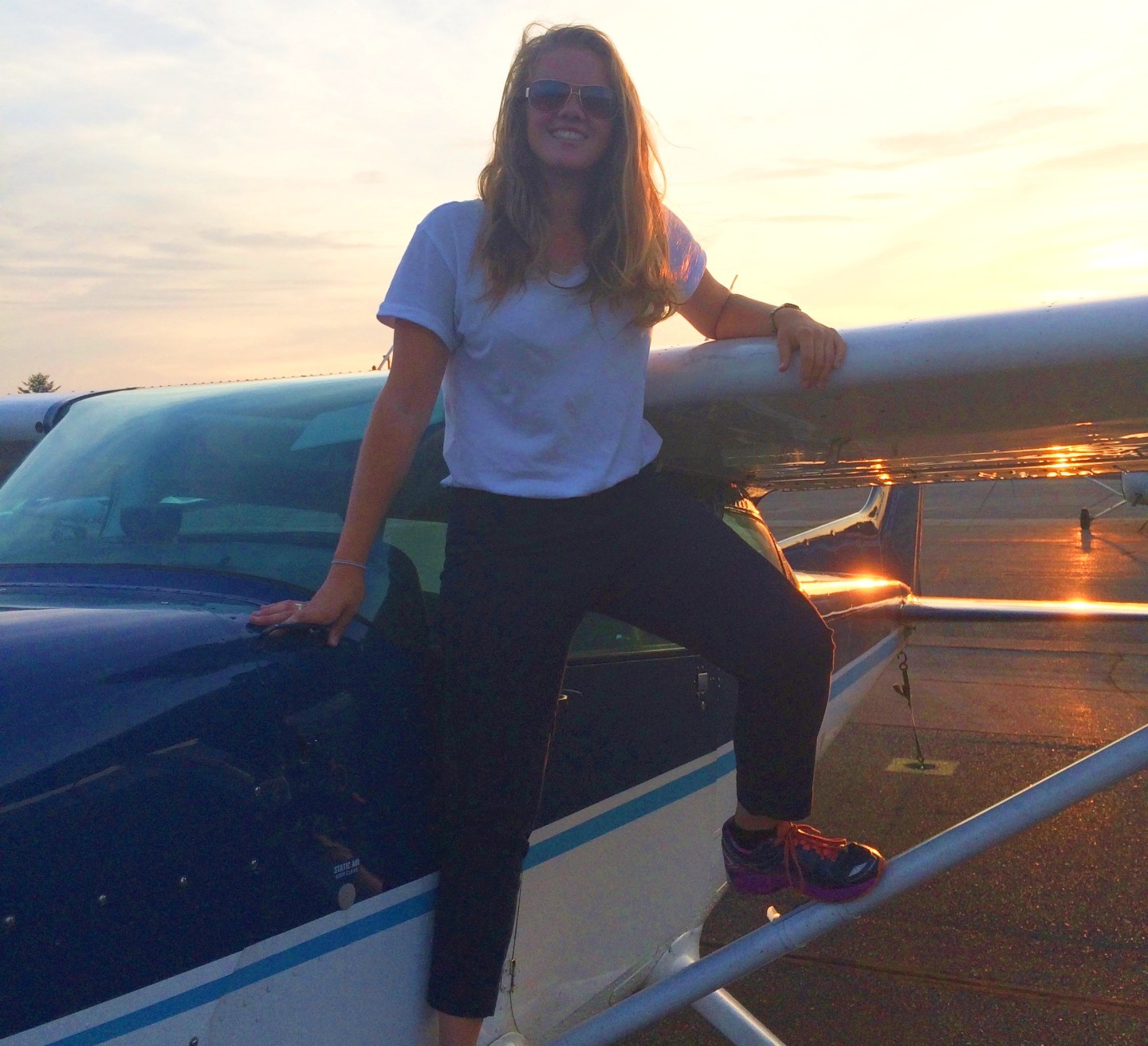 Katie Harris has been ticking boxes on her personal goals. In 2015, she obtained her private pilot's licence. (Submitted)