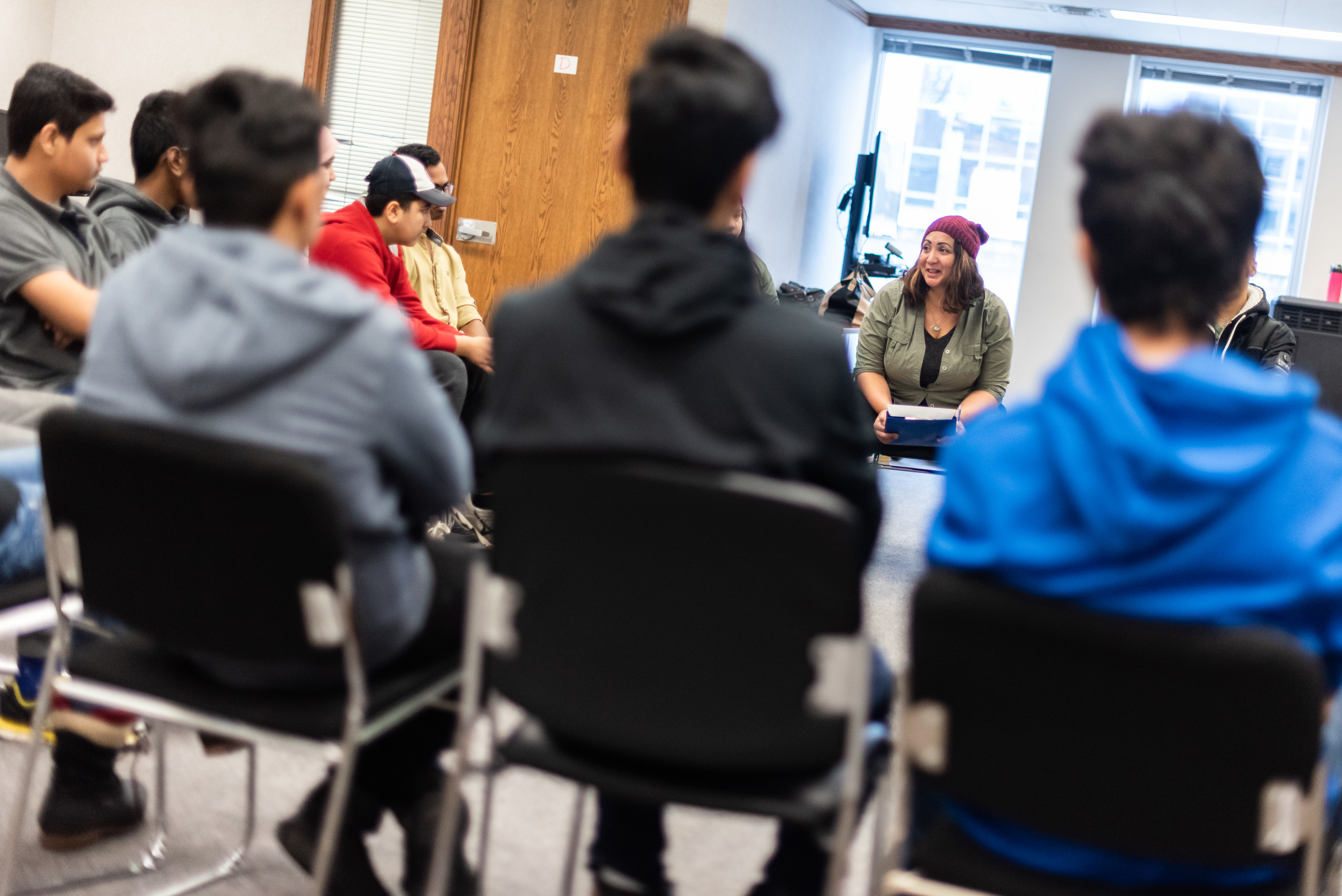 Alvarez's theatre workshop at Regina Open Door Society was aimed at building relationships between Indigenous and immigrant youth (Michael Bell).