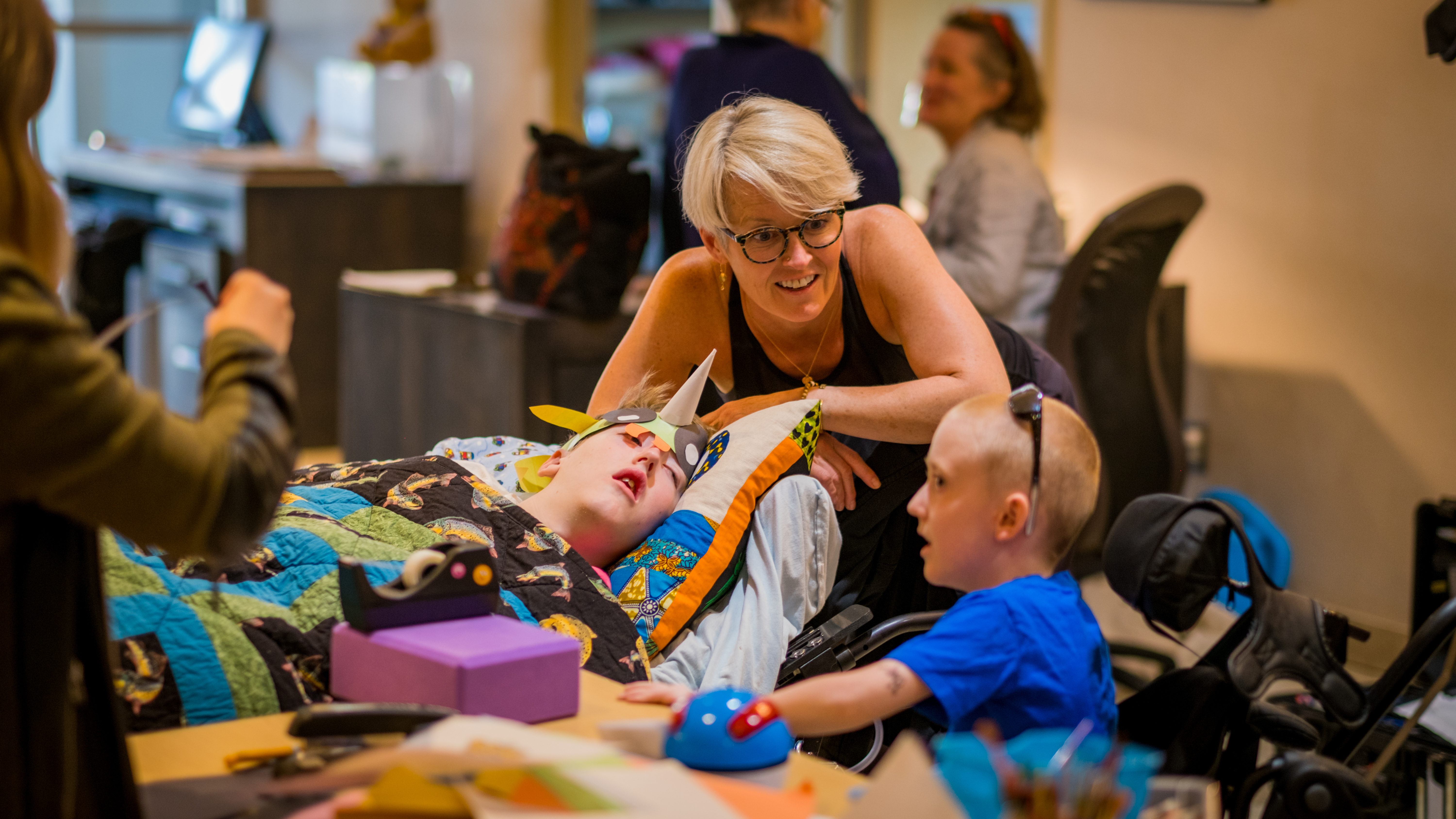 Emma Gofton is the mother of Aislynn and Tait, two children at Roger Neilson House. (Michel Aspirot/CBC)