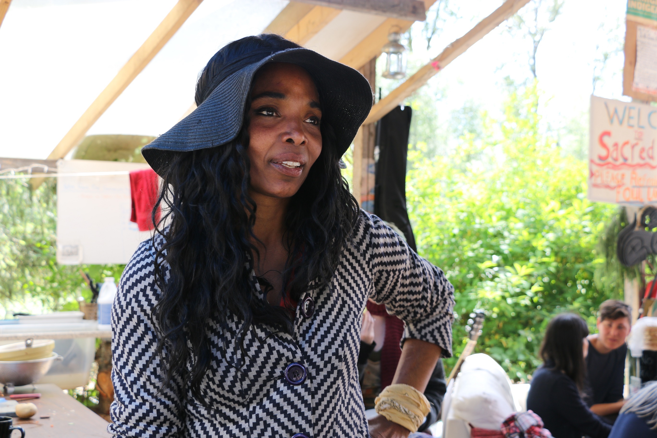 Makeda Martin says most of the Forest Grove residents support Camp Cloud. (Maryse Zeidler/CBC)