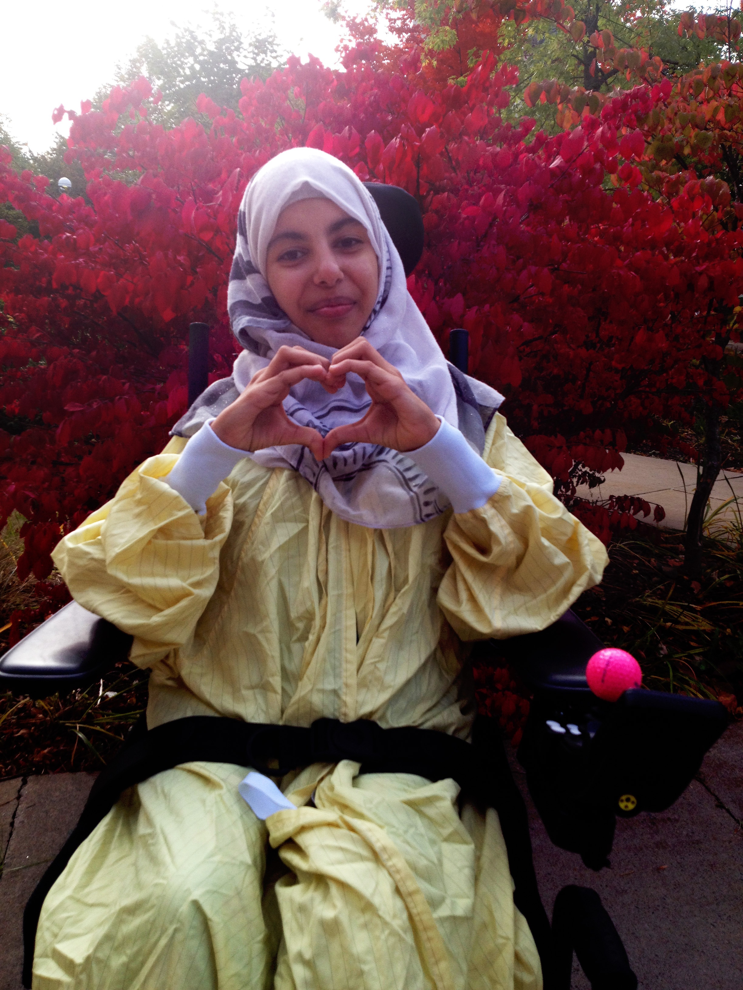 Marwa is shown outside the IWK Health Centre in Halifax following her surgery. (Submitted by Mohammad Harb)