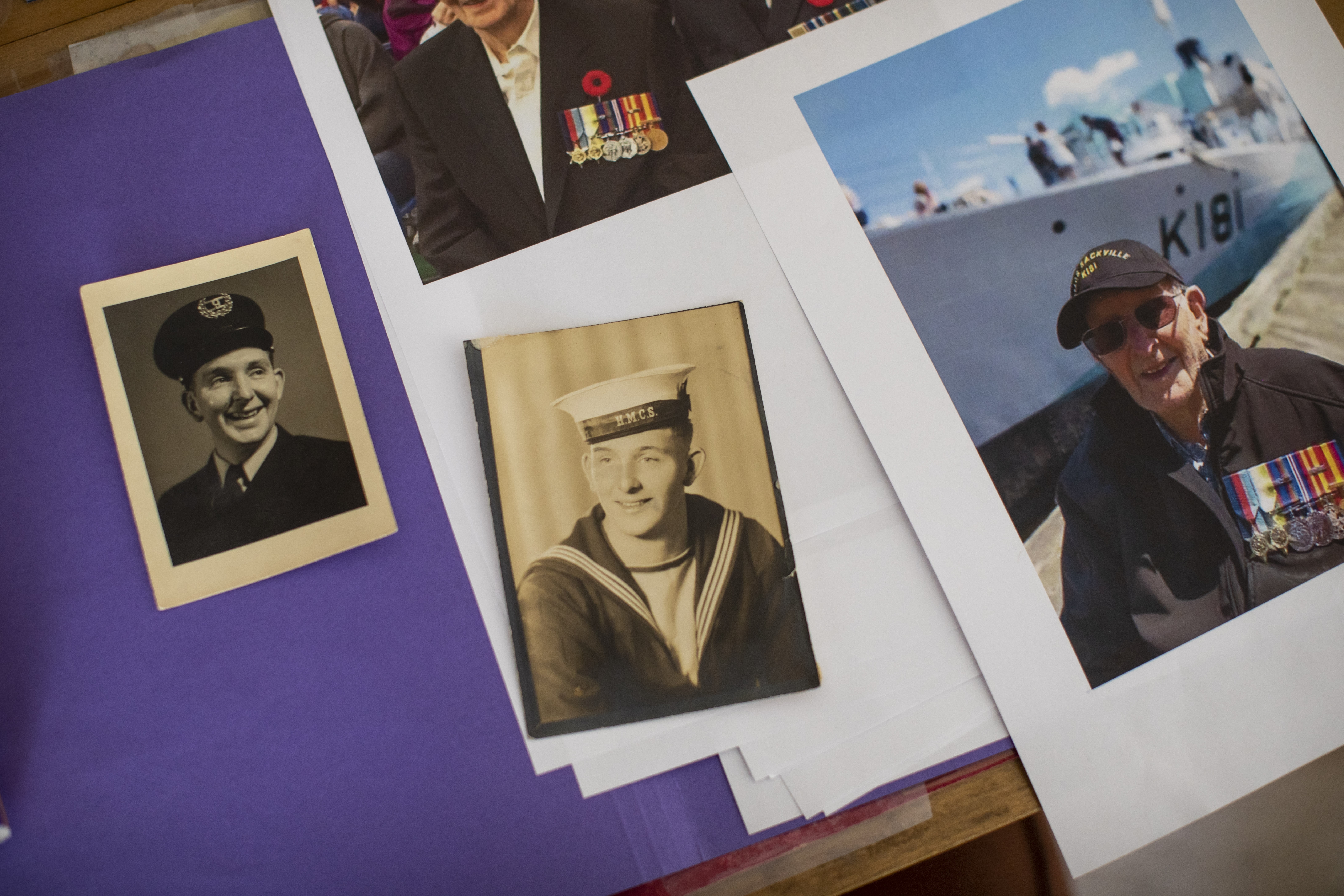 Pictures and memorabilia at Leonard Newton's house after he died of COVID-19 in Maple Ridge in April 2020.  (Ben Nelms/CBC)