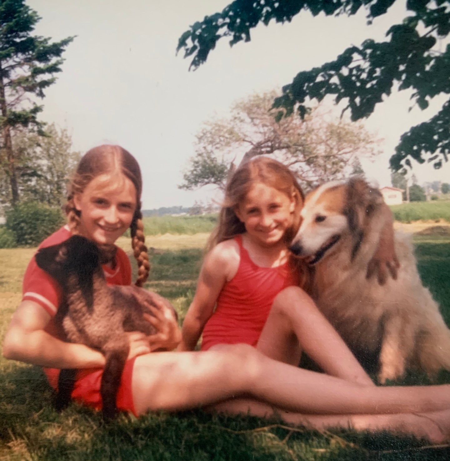 Dr. Heather Morrison’s sister Michelle, right, says growing up on their family’s farm was ‘idyllic.’ (Submitted by Heather Morrison)