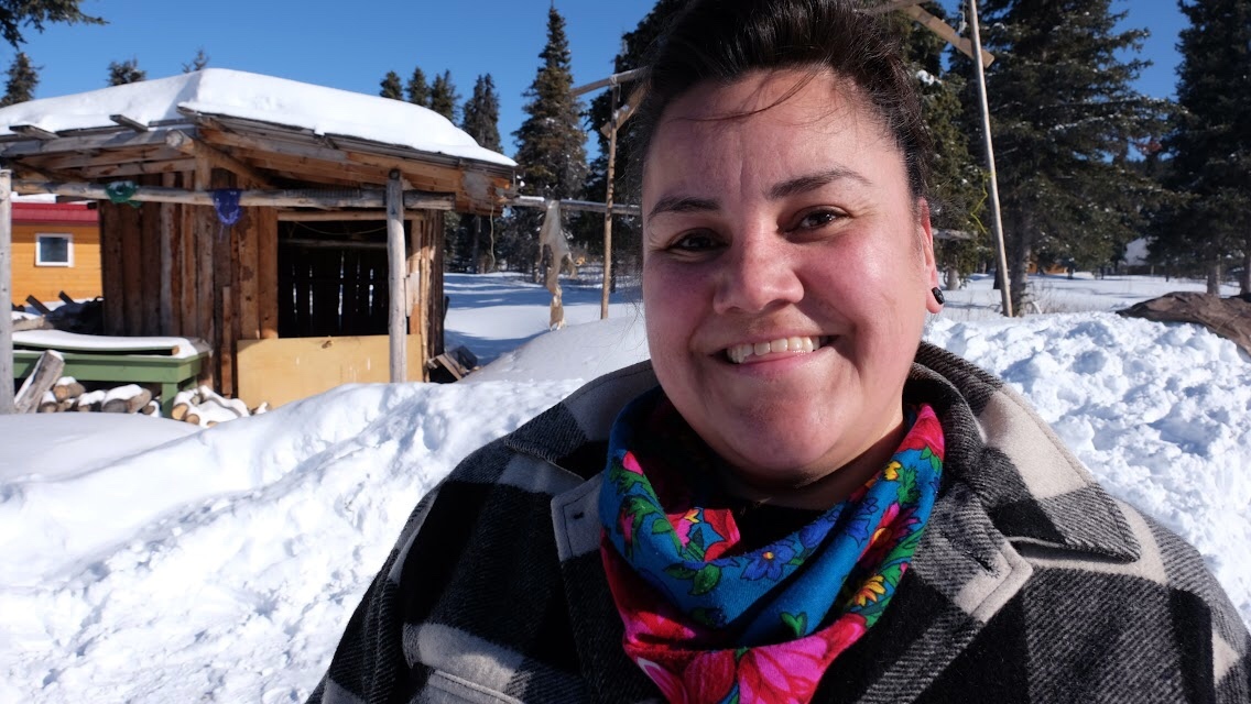 Kaitlyn Charlie says it's "unbelievable" to get to organize the camp. (Jane Sponagle/CBC)
