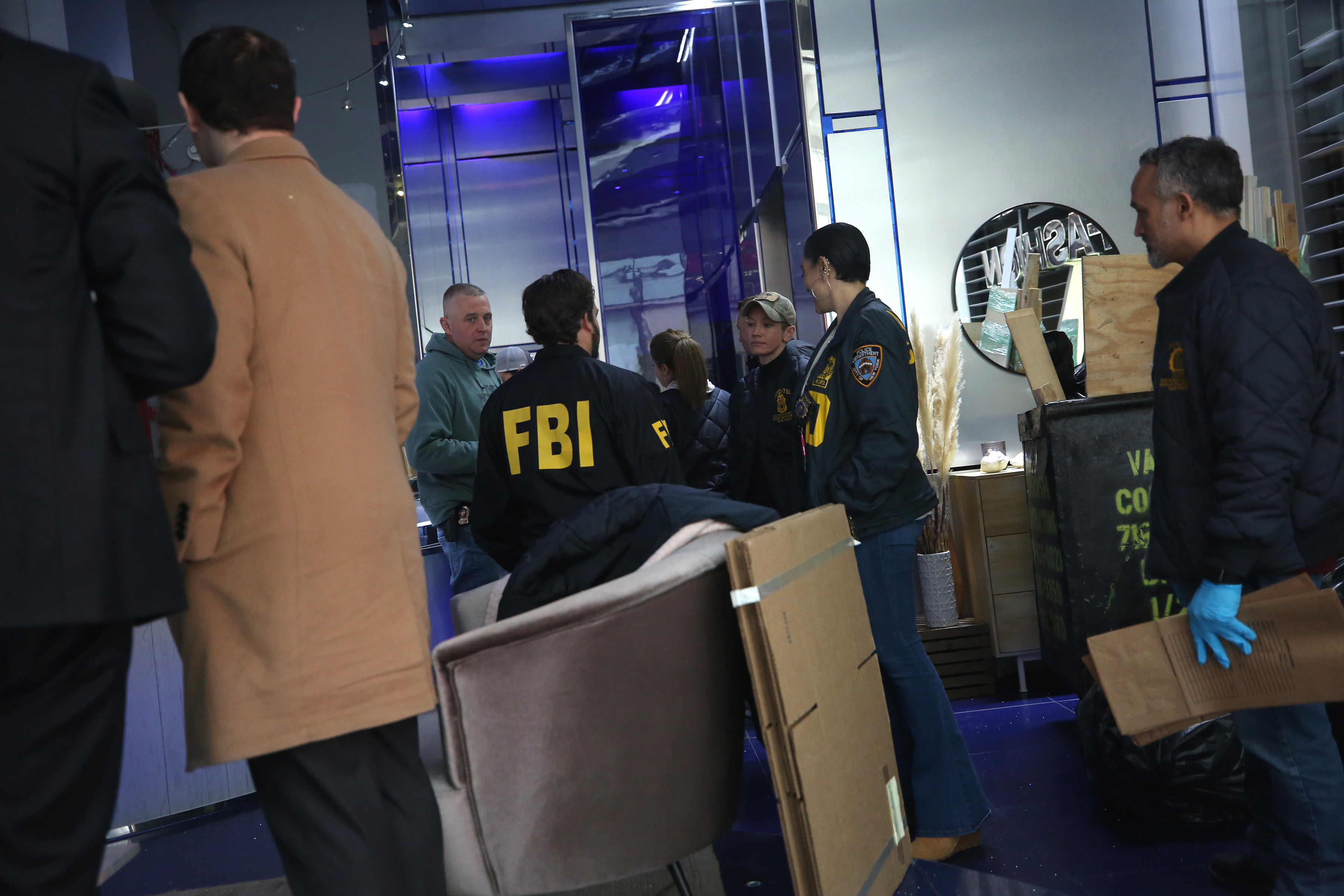 The FBI and the New York Police Department raided Nygard’s headquarters in New York on Feb. 25, 2020. Media reported it was part of an investigation into sexual assault allegations. (Earl Wilson/The New York Times )