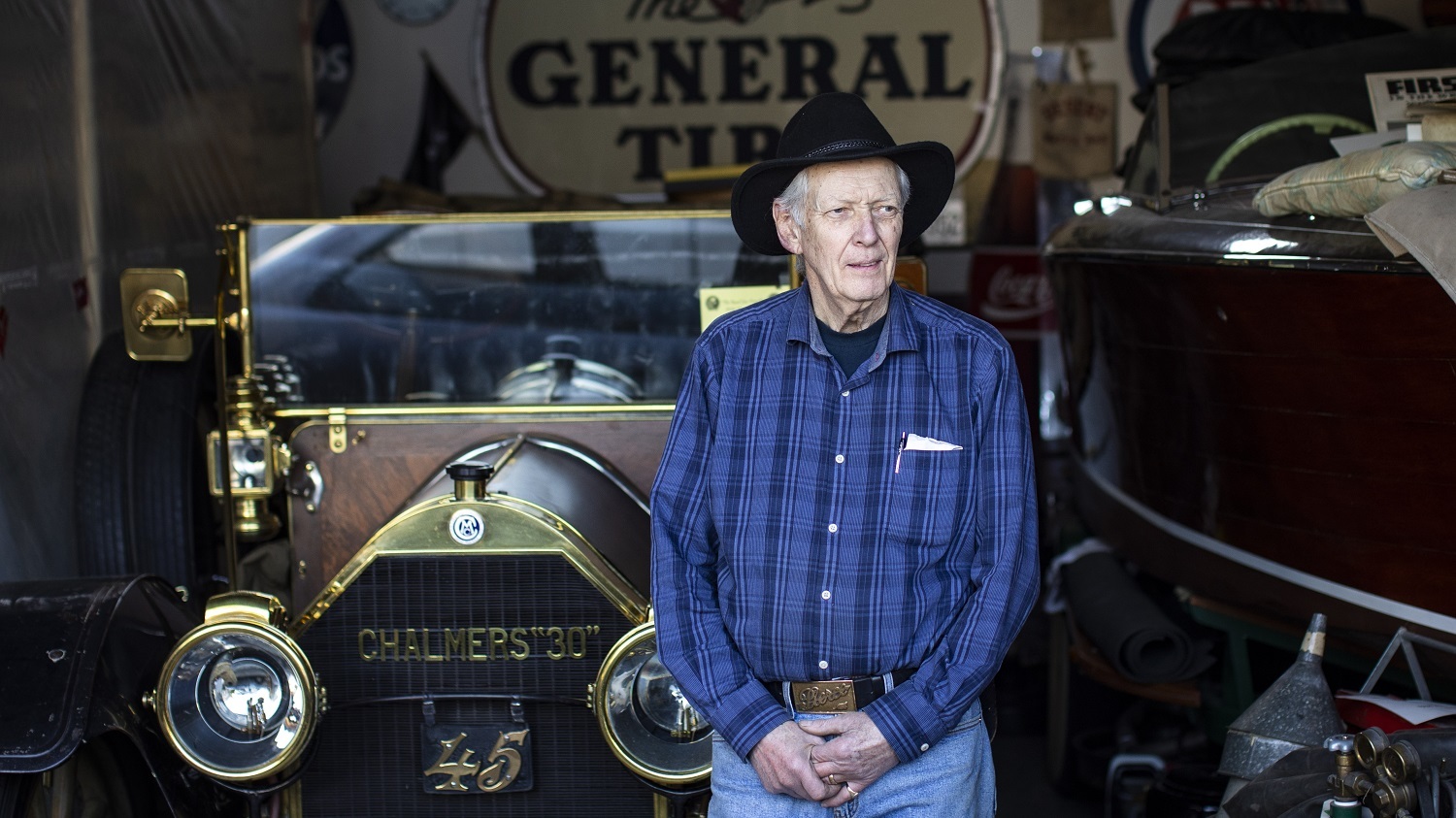 'I don’t feel old. I’m active, I’m still restoring cars,' says 79-year-old Peter Trant. 'But I am worried about catching this, because if I do it probably will be the end of me.' (Ben Nelms/CBC)