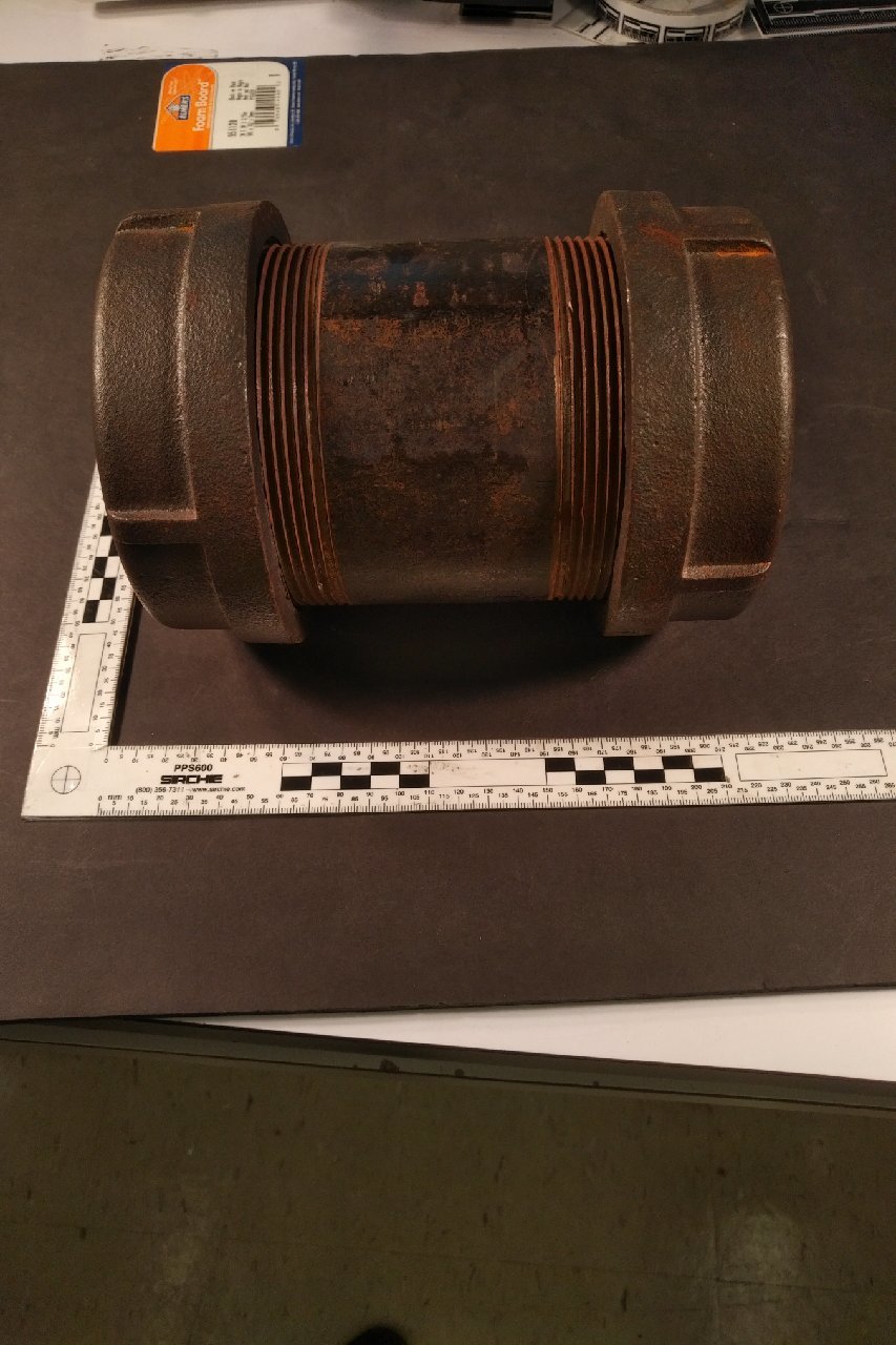  This is a sample pipe purchased by the task force back in 1996 that was the same type and size used in the propane tank station bombing. (Submitted by Brad MacConnell)