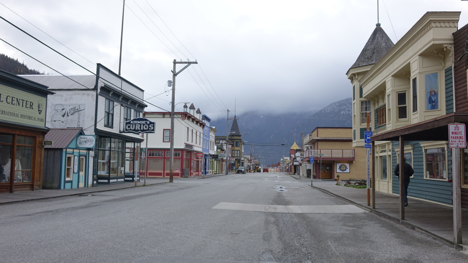 These days, the streets of Skagway are much quieter in the fall. (Claudiane Samson/Radio-Canada)