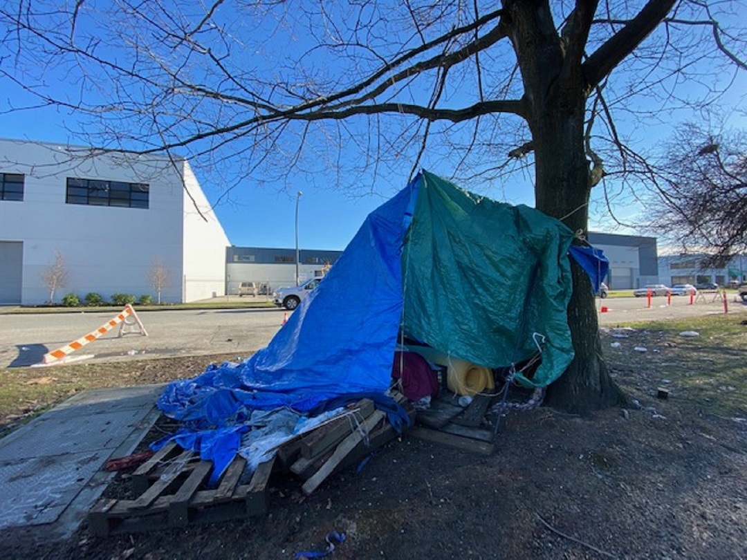 Paul Mocharski, 78, said he spent the better part of the last seven months sleeping under a tarp tied to a park tree. (Stephen Quinn)