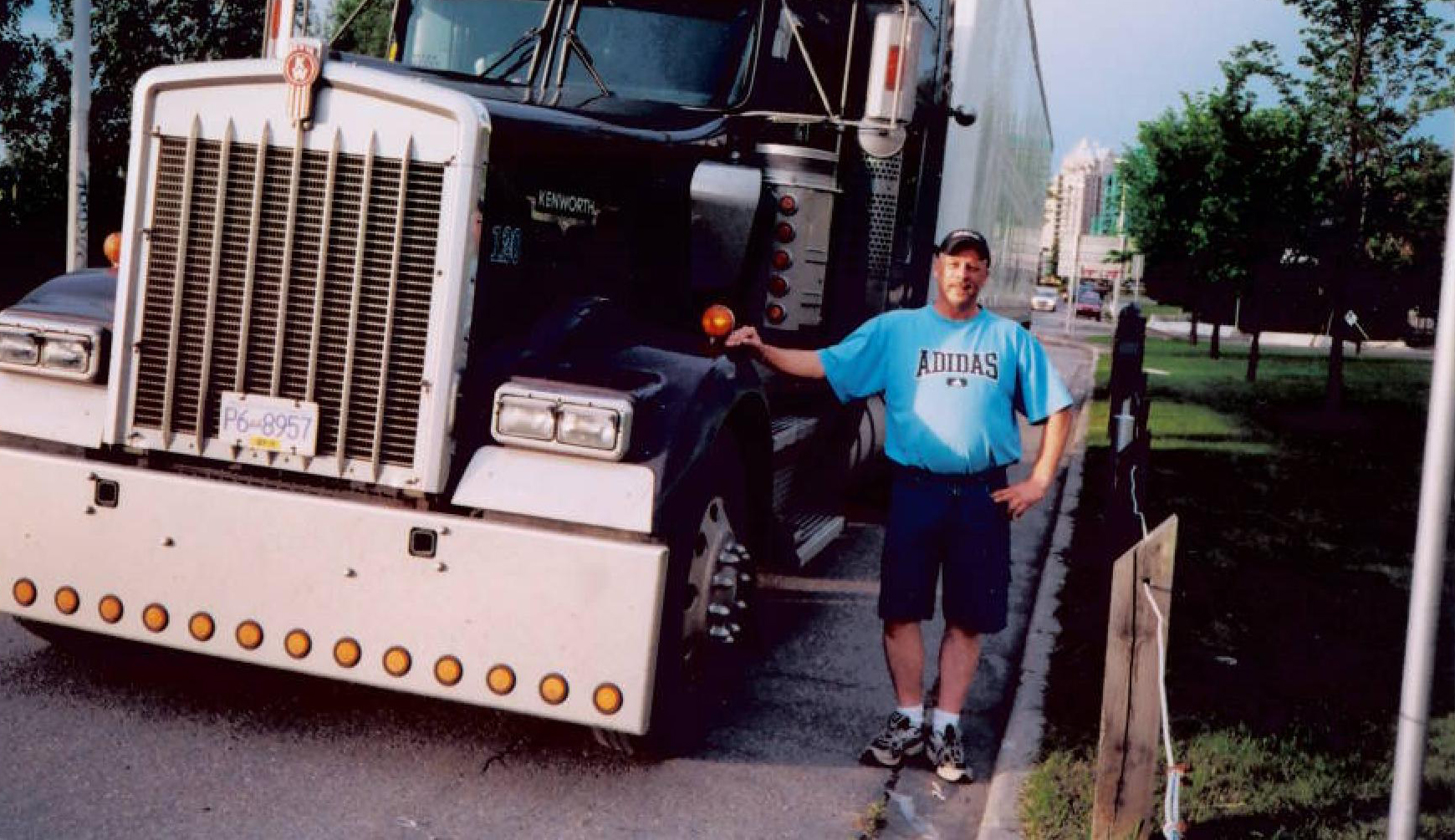 Peter Schnellhardt worked as a truck driver when he lived in Calgary. (Submitted by Petra Bunn)