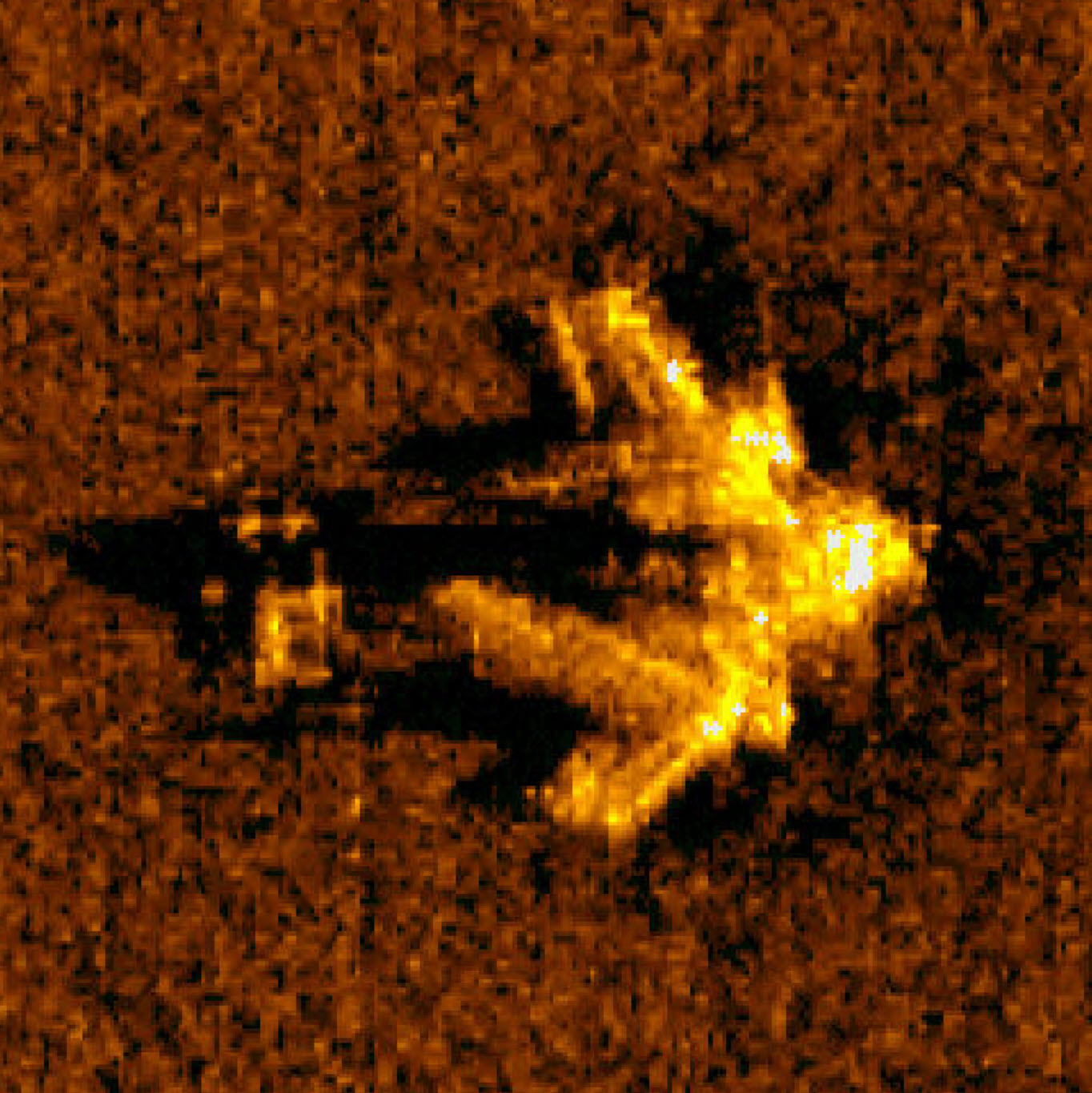 The Cessna 180 that crashed on Aug. 20,1959 through the sonar imaging. It is upside down on the lake floor. Donald Kapusta said a key witness’ testament in 1959 led them close to the site. Cyril Aubichon was fishing when he heard the crash. (Garry Kozak/GK Consulting)