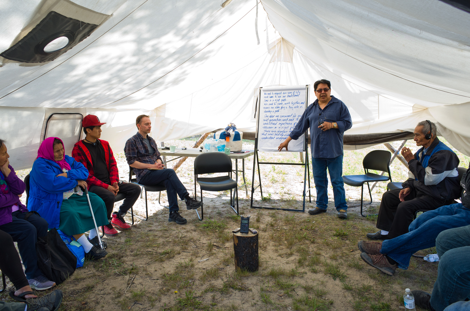 Tony Rabesca, Tlicho government cultural practice manager, says the rules of the games are based on traditional protocols. (Walter Strong/CBC)