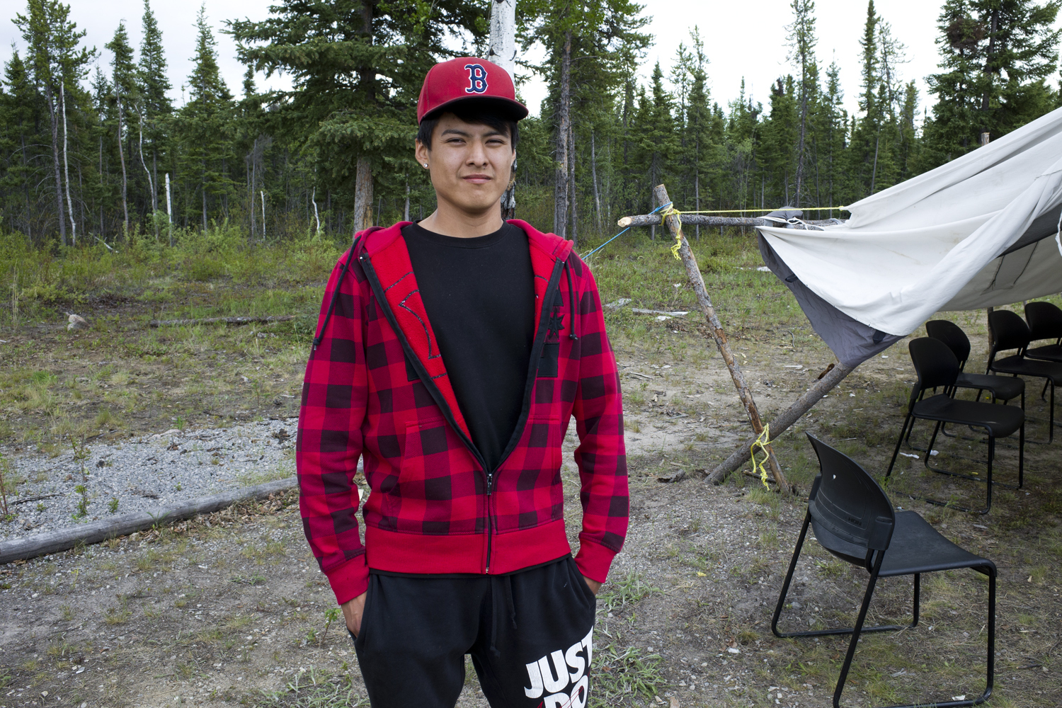 Shawn Mackenzie said he knows women play hand games elsewhere, but what happens with the Tlicho game is up to the elders. (Walter Strong/CBC)