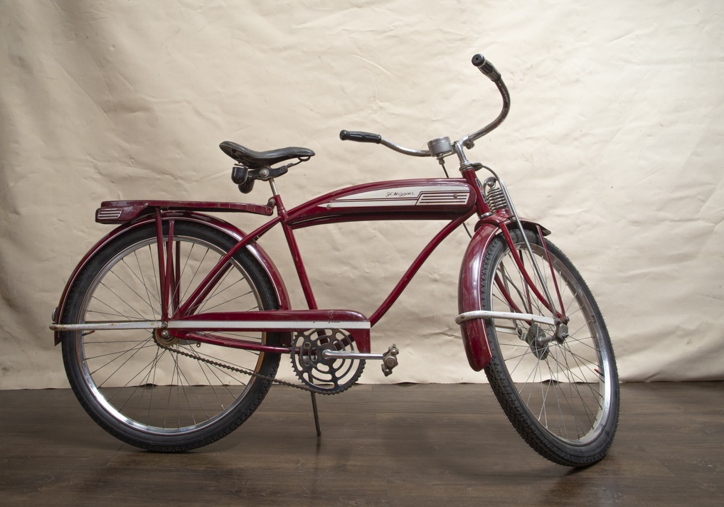 Vandelinden has a lot of bikes from the year he was born: 1951. This J.C. Higgins bike is one of them. Vandelinden acquired it from a widow, who found it buried amongst her husband’s possessions in the garage. He had won it but barely used it. (Greg Huszar)