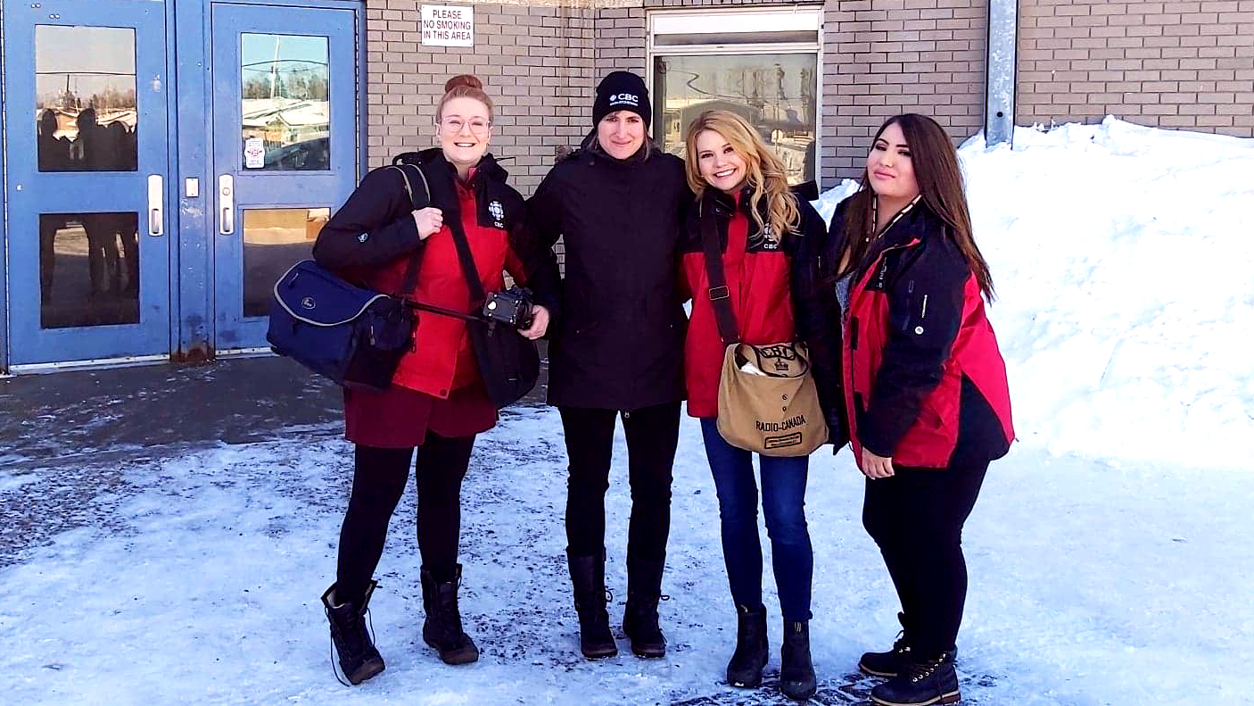 The CBC Saskatchewan Stanley Mission team was composed of Heidi Atter filming and reporting, Madeline Kotzer producing, and Ntawnis Piapot reporting.