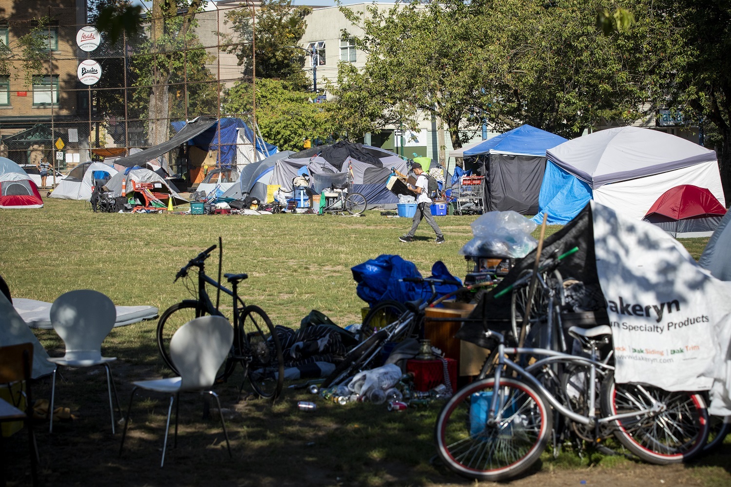 Oppenheimer Park in Vancouver, British Columbia on Friday, September 6, 2019. (Ben Nelms/CBC)