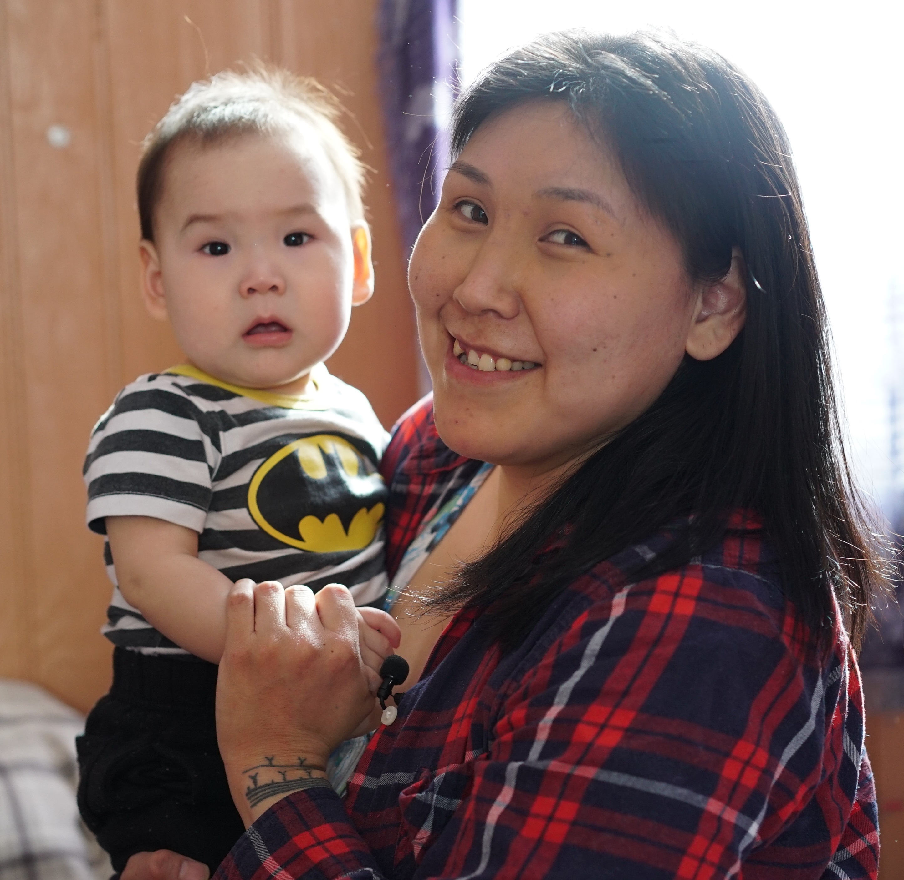 Silpa Suarak and her son Willie Boy, who was born a few months after her brother died. (Ossie Michelin)