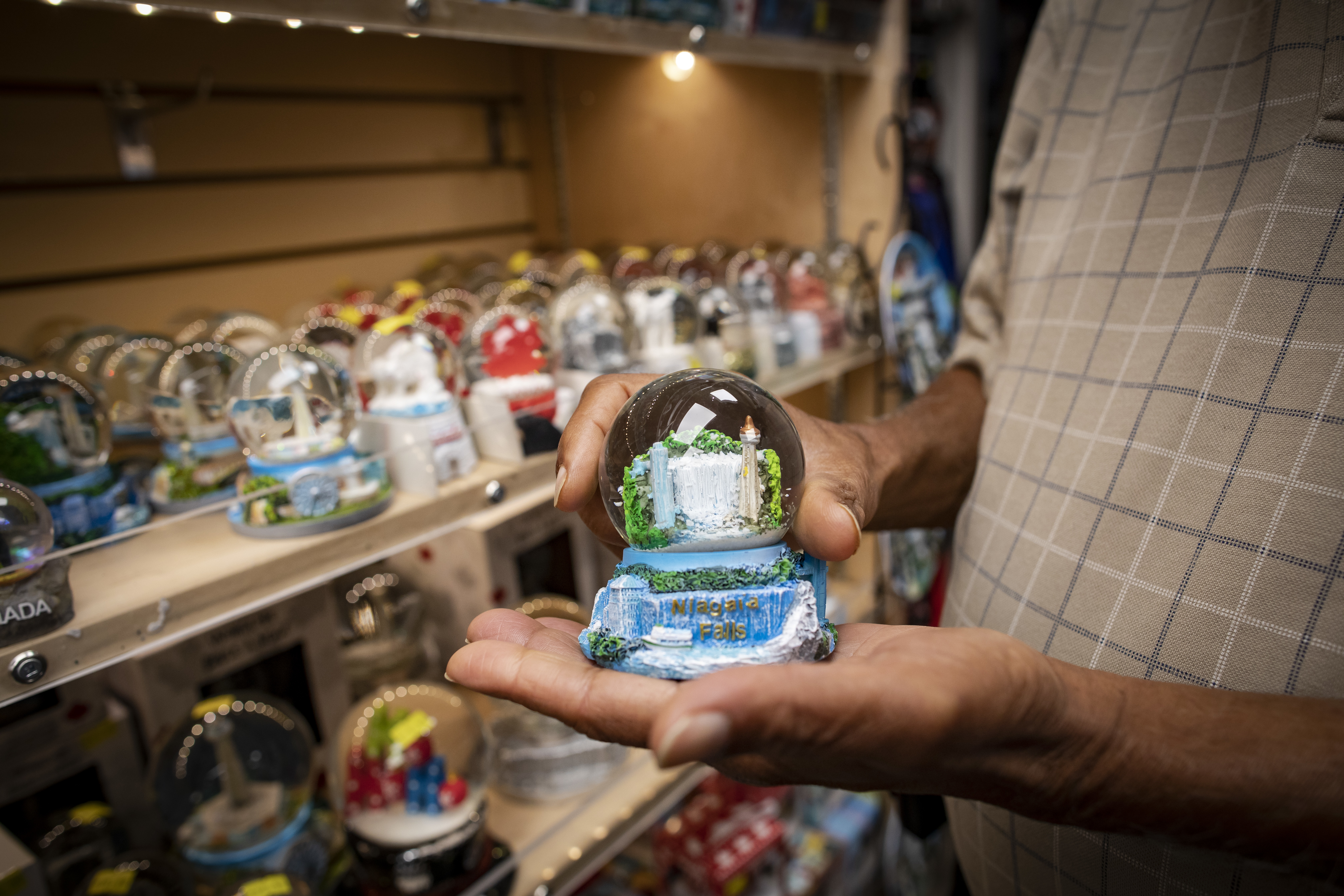 Permod fears domestic tourists will not be interested in his store's tchotchkes.