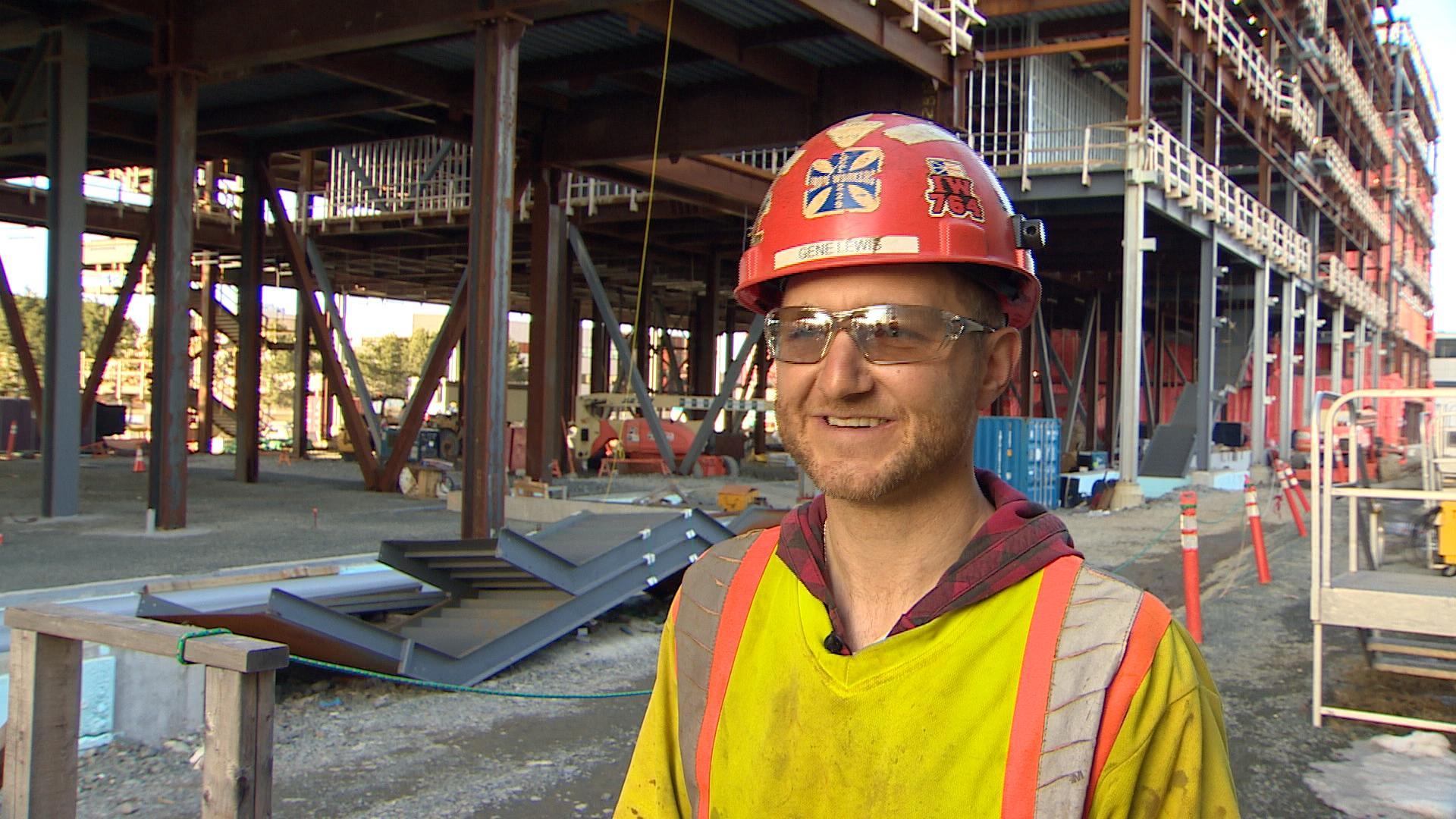 Ironworker Gene Lewis. (CBC)