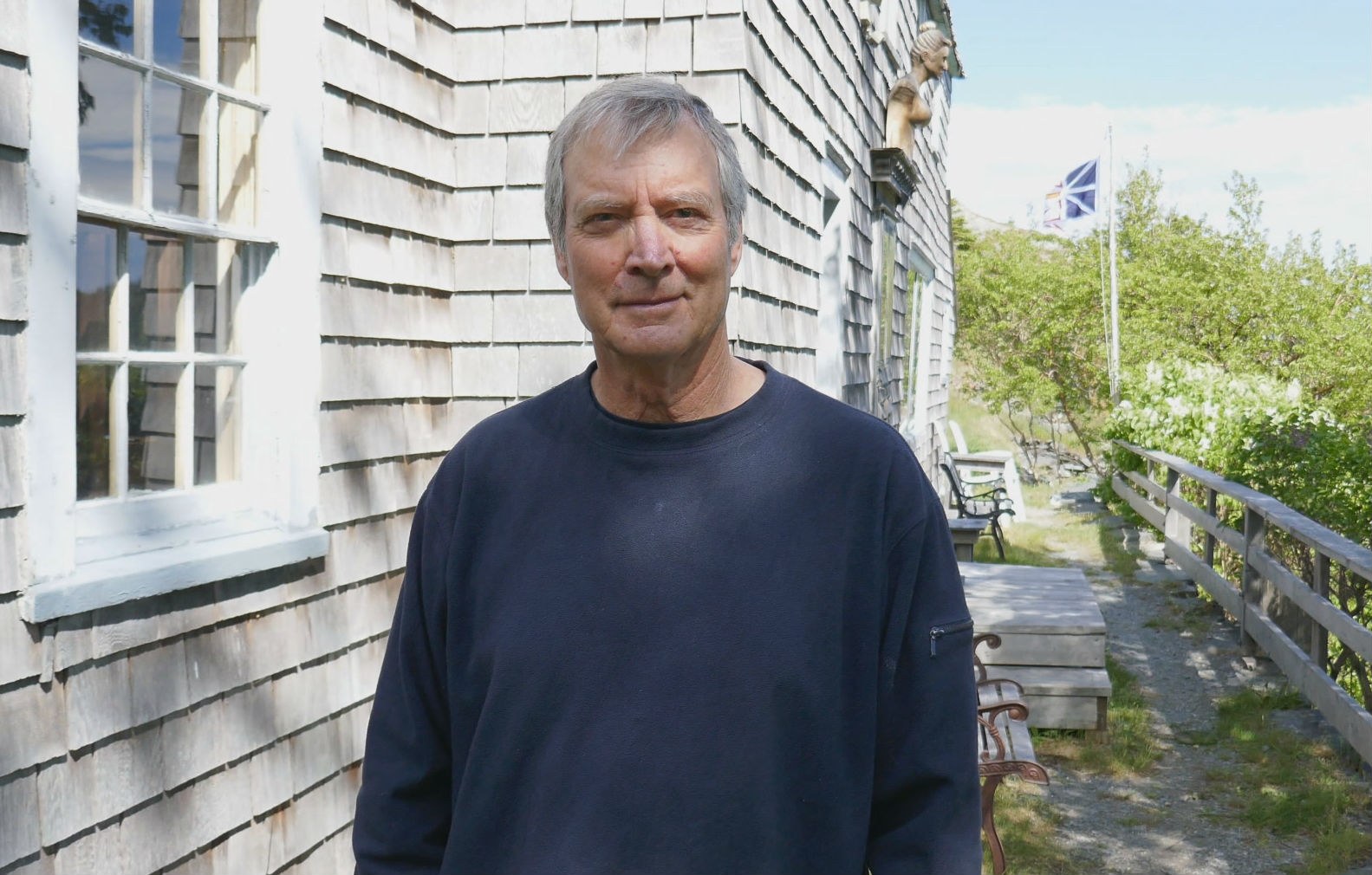 Thayer Carter, at Kent Cottage, Landfall, Brigus, 2018. (Heather Barrett/CBC)