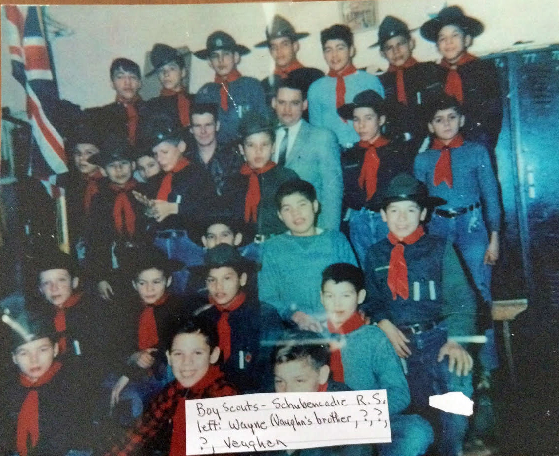 Vaughn Nicholas and his brother Wayne were enrolled in Scouts at the Shubenacadie residential school. (Submitted by Vaughn Nicholas)