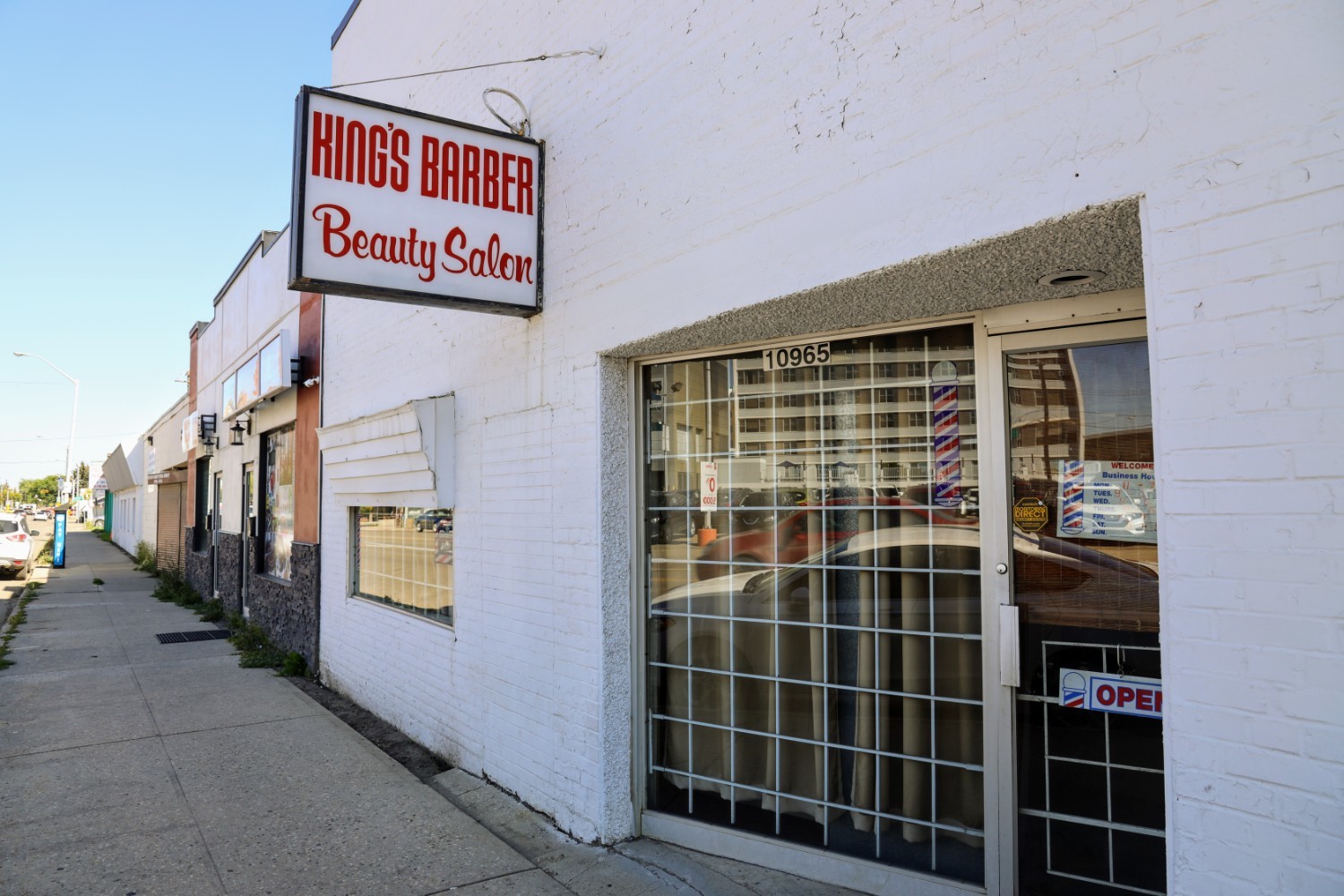 King's Barber Shop at 10965 101st Street has seen several generations of families become regulars.