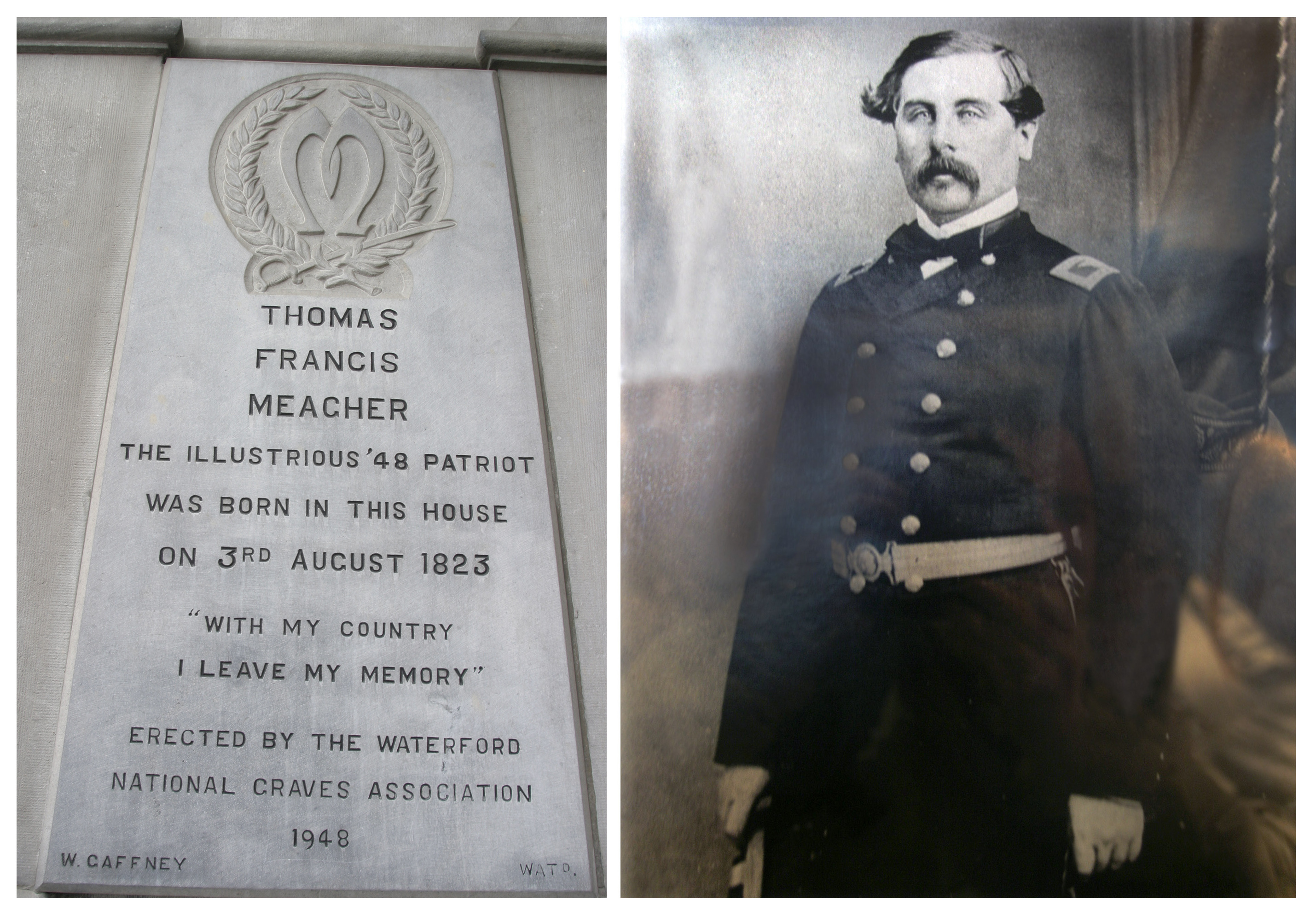 Thomas Francis Meagher, son of the Newfoundland-born Thomas Meagher, was born at what is now the Granville Hotel. Thomas Francis was an Irish nationalist who was exiled from Ireland. He made his way to America, where he fought in the Civil War and rose to the rank of brigadier-general, and governor of Montana.