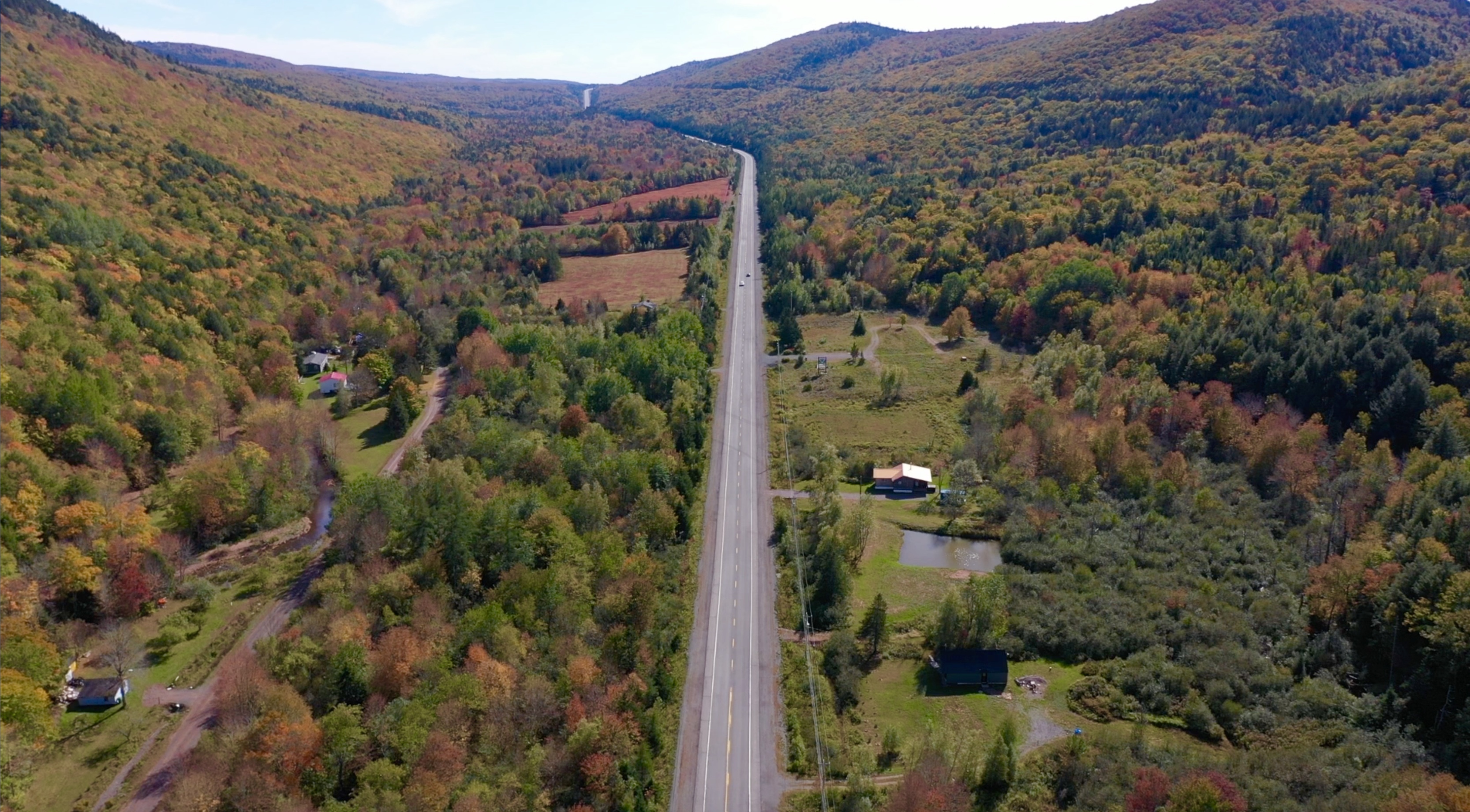 In the early hours of April 19, 2020, the gunman travelled north from Portapique, taking the lone highway into the Wentworth Valley. (Steve Lawrence/CBC)