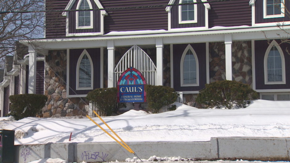 Caul's Funeral Home in St. John's. File image by CBC