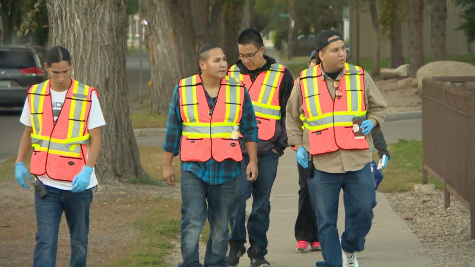 The Okihtcitâwak Patrol Group patrols Saskatoon's Pleasant Hill neighbourhood