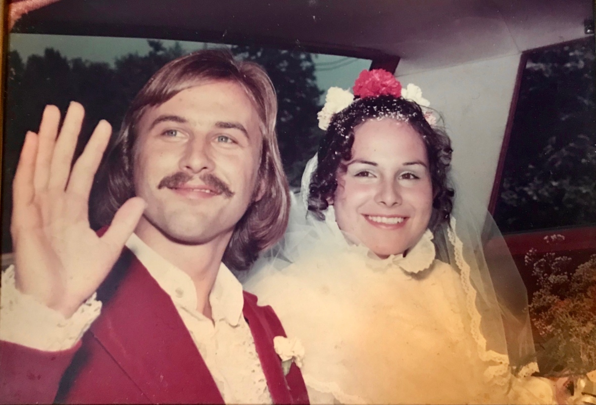 Anton Kolstee and his wife, Maribell Naturalli-Kolstee, on their wedding day. Anton died in December 2020 in North Vancouver. (Submitted by Jullian Kolstee)