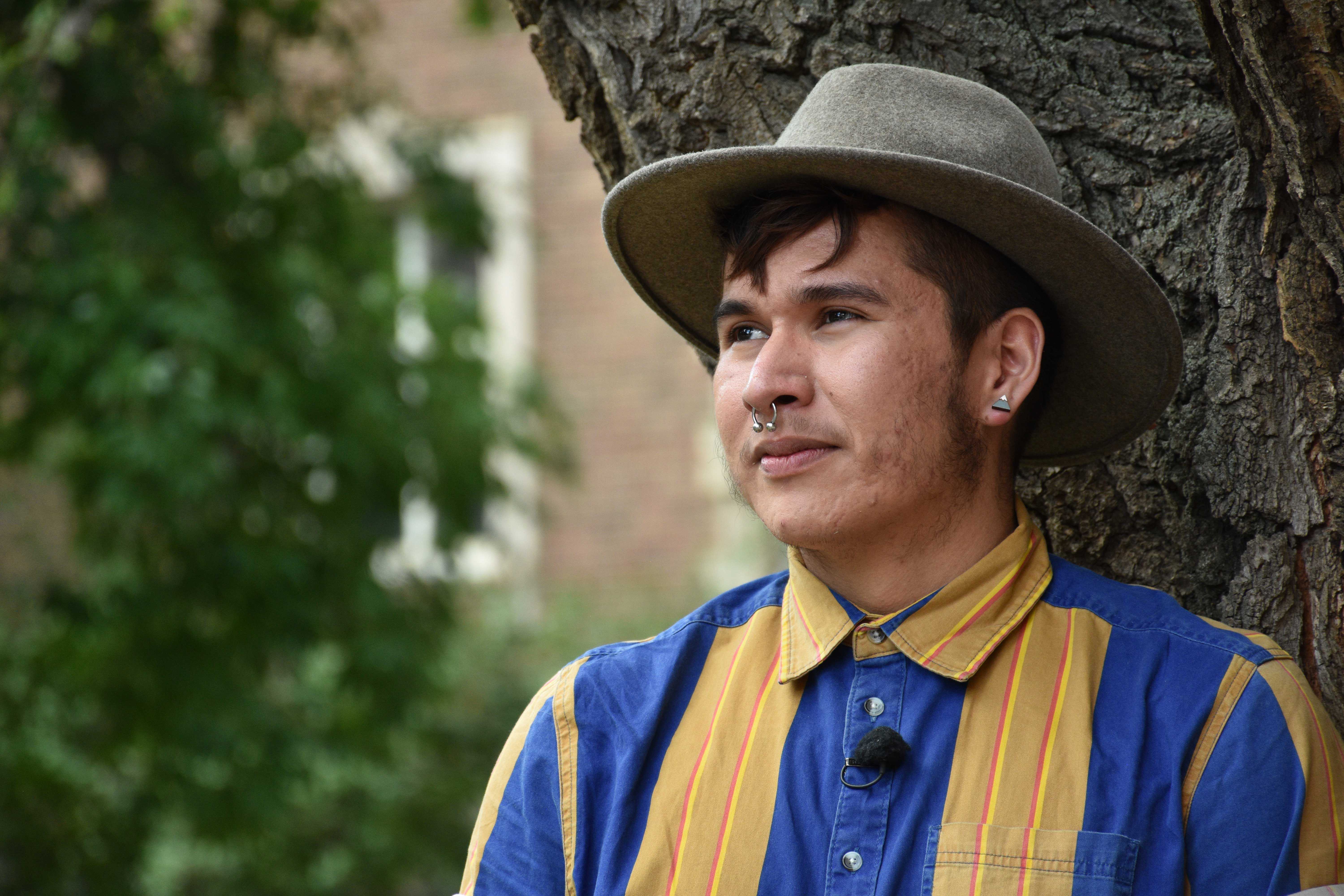 Billy-Ray Belcourt is a young, Indigenous poet who identifies as queer. (Terry Reith/CBC)