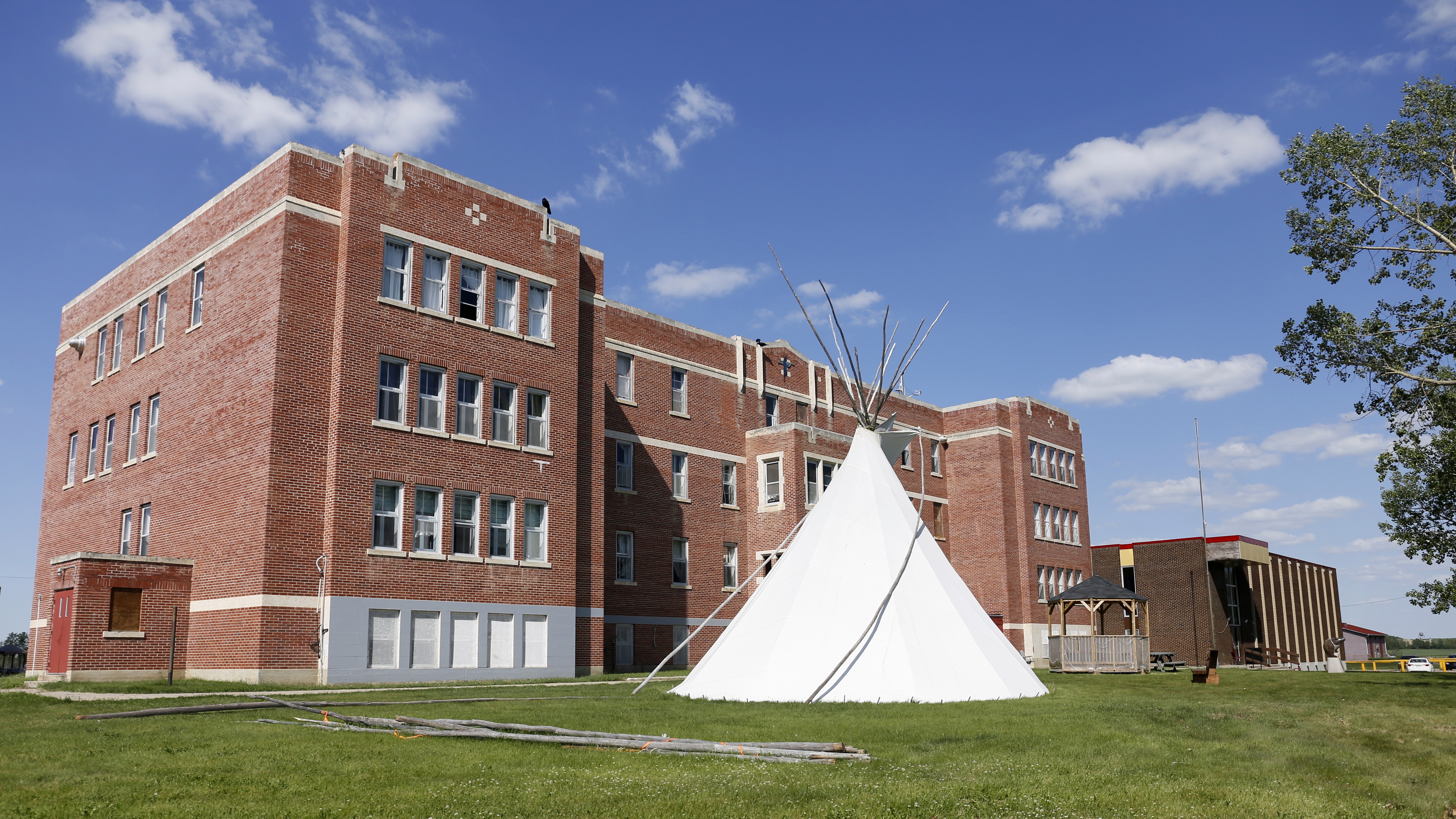 Blue Quills College, formerly a residential school, is now a First Nations college operated by Indigenous people.