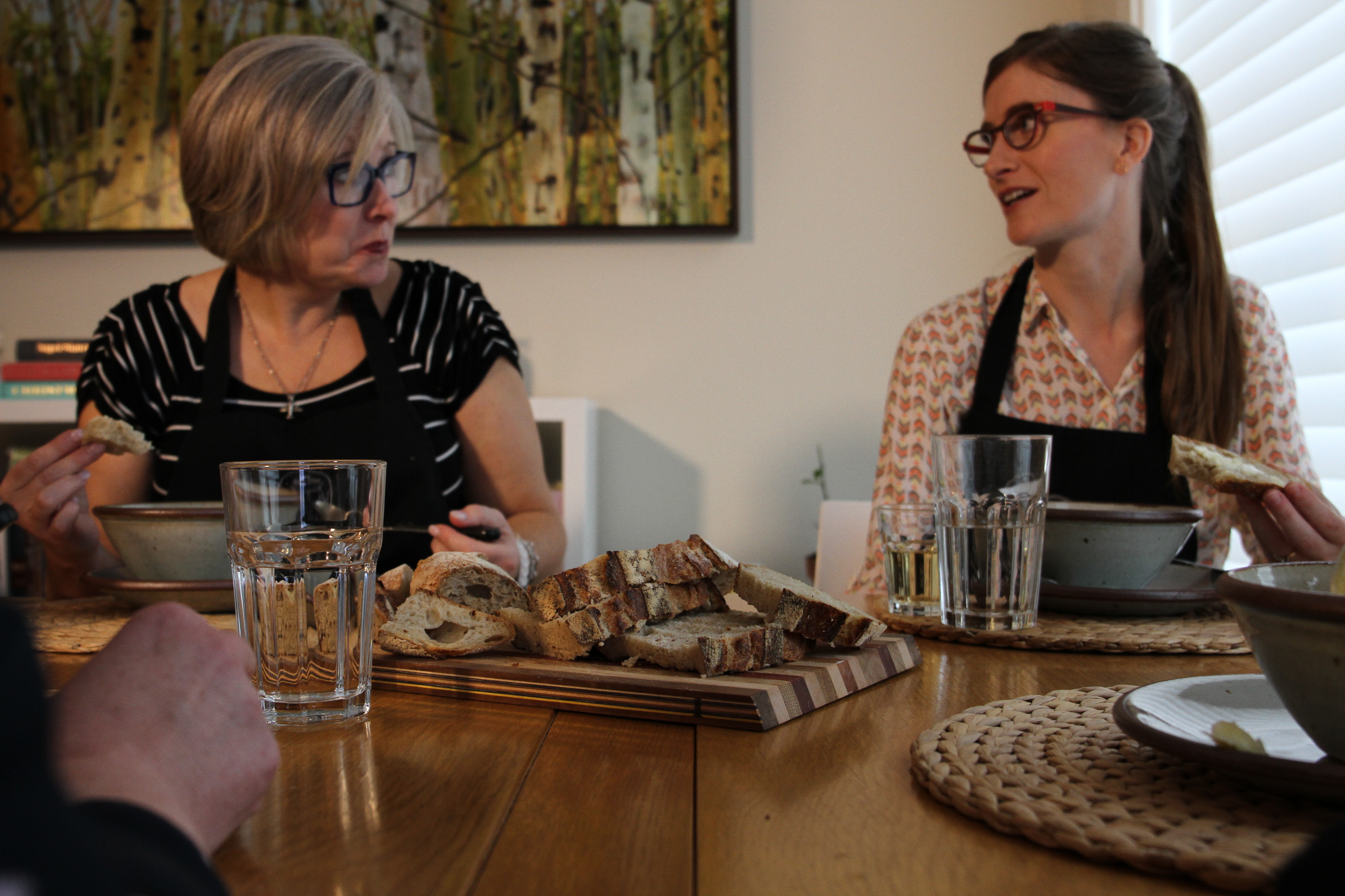 Students enjoy the fruits of their labour (Josee St-Onge/CBC)