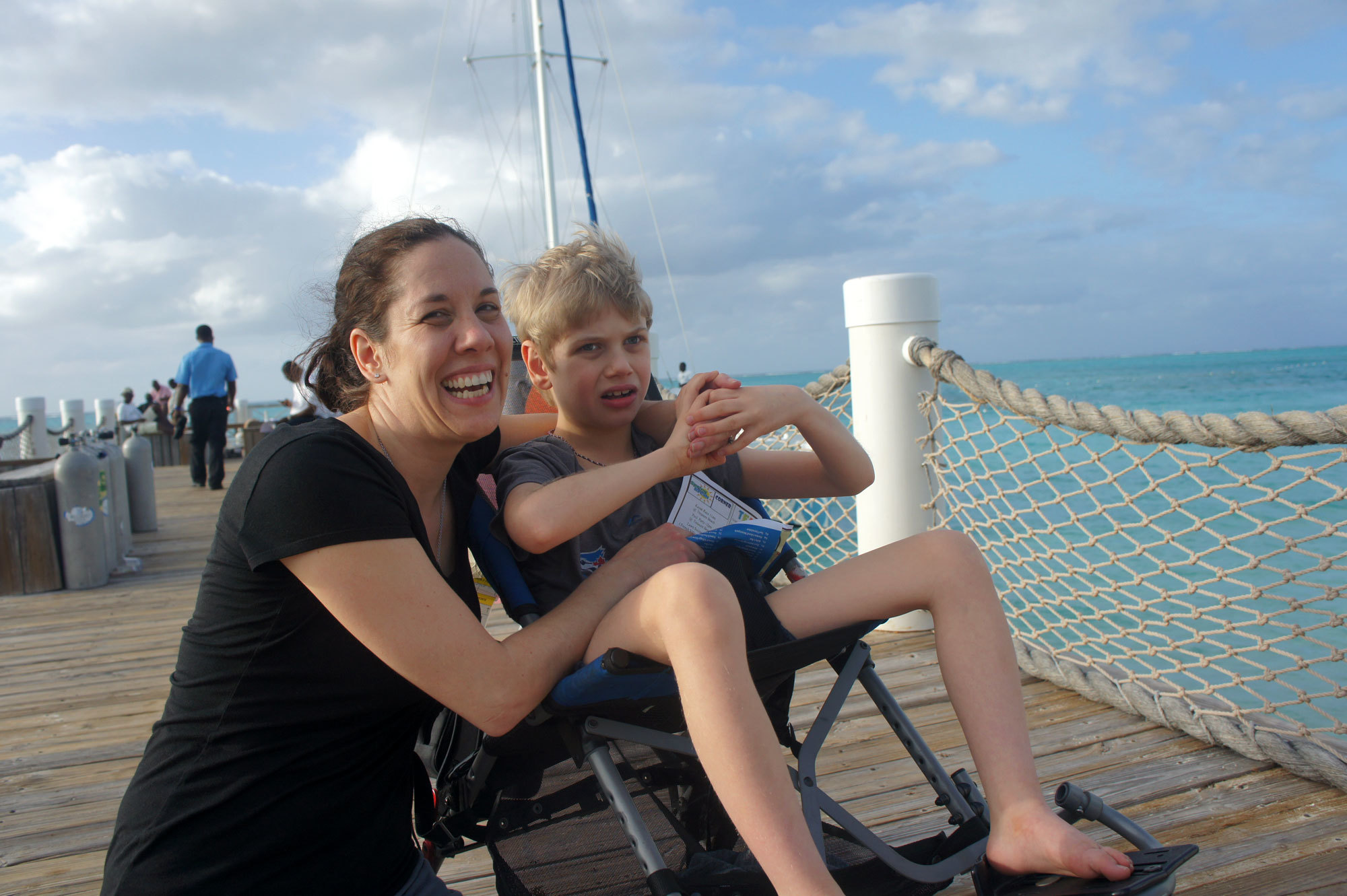 Bryson and his mother while on a family vacation in Turks and Caicos. (Submitted by Keith McArthur)