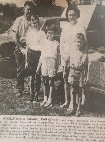 A Hartland Observer newspaper clipping from July 22, 1965 featuring the van den Breeman family. (Submitted by ParentFinders NB)