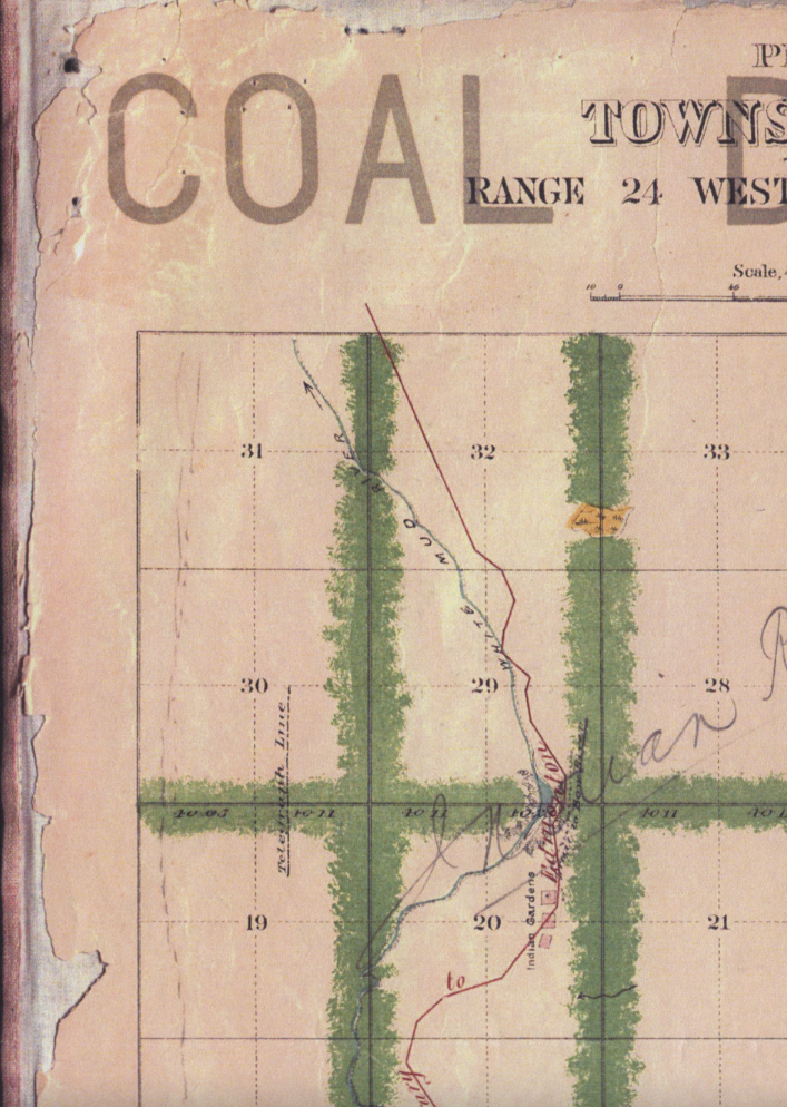 This archival map shows Quadrant 31 (top left), an area three researchers at the University of Alberta are investigating. (Submitted)