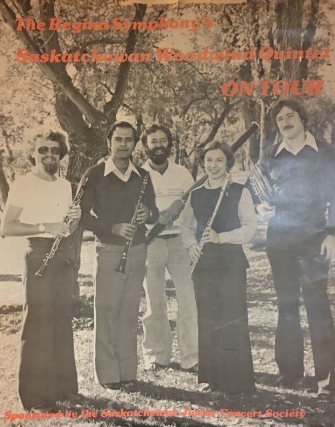 Alan Denike, third from right, was part of the Regina Symphony Chamber Players since 1974.