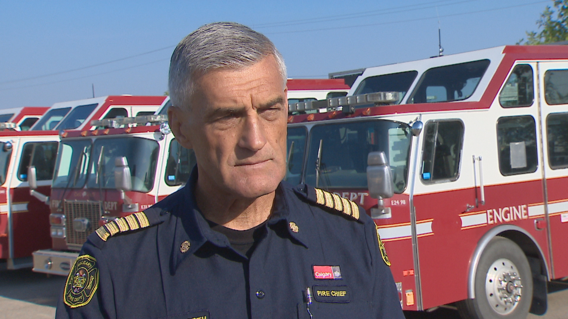 Calgary Fire Department Chief Steve Dongworth, seen in a file photo, says the department is committed to the process of building a more respectful workplace. (CBC)