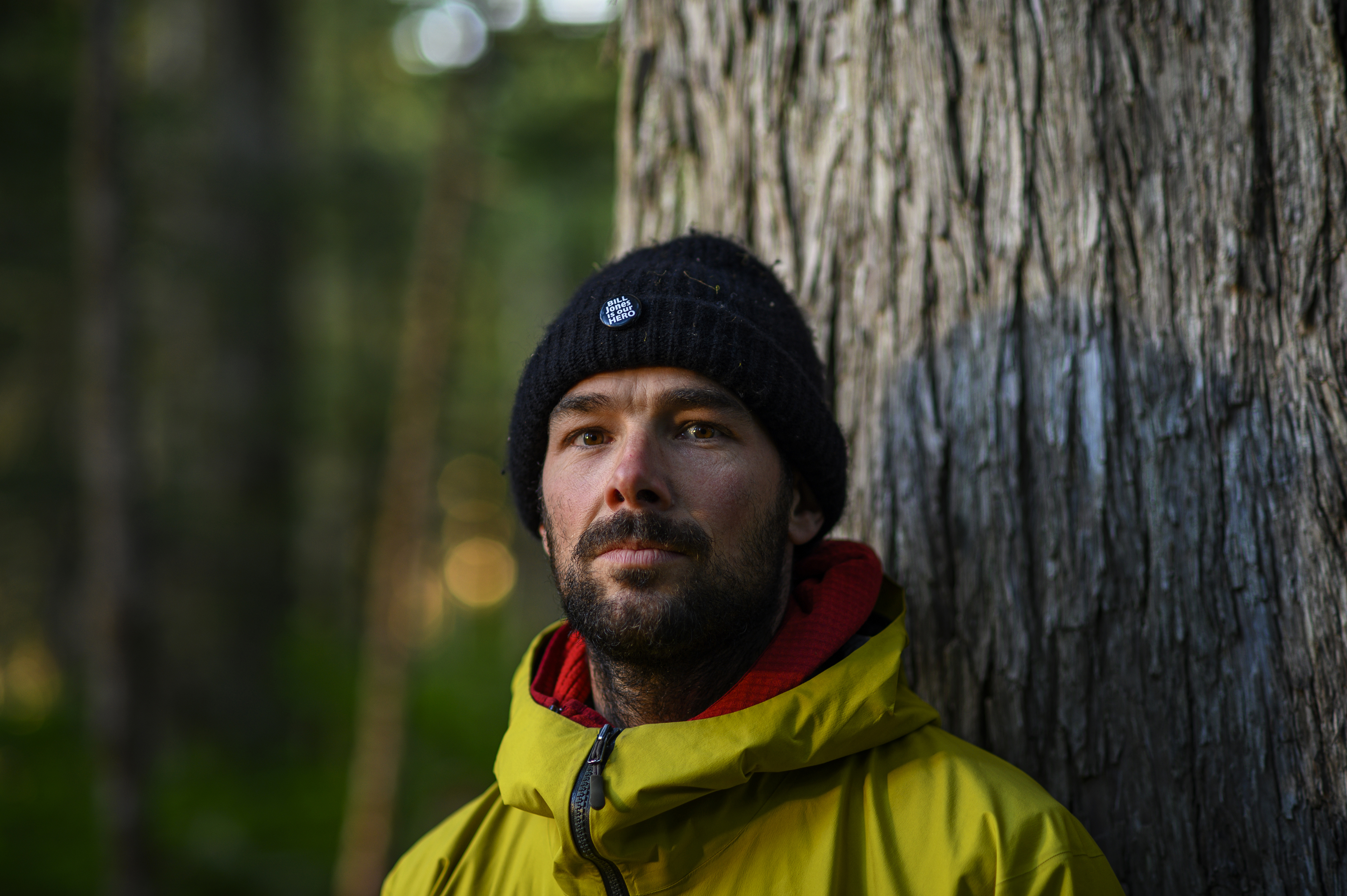 Jean-François Savard moved to the West Coast to become a commercial fisherman but changed careers after the industry declined and became a carpenter. He's been helping man the blockades for more than two months. (Kieran Oudshoorn/CBC)