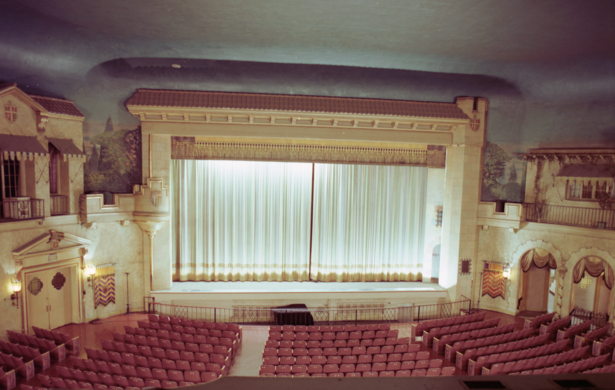 An Italian designer from New York was brought in by Famous Players to decorate the theatre. He had help from a local Saskatoon shop called Days Paint, which still operates today. (Saskatoon Public Library Local History Room; item CP-7725-49)