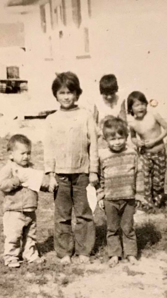 Some of Maurice's eight children pose for a photo. (Yvonne Maurice)