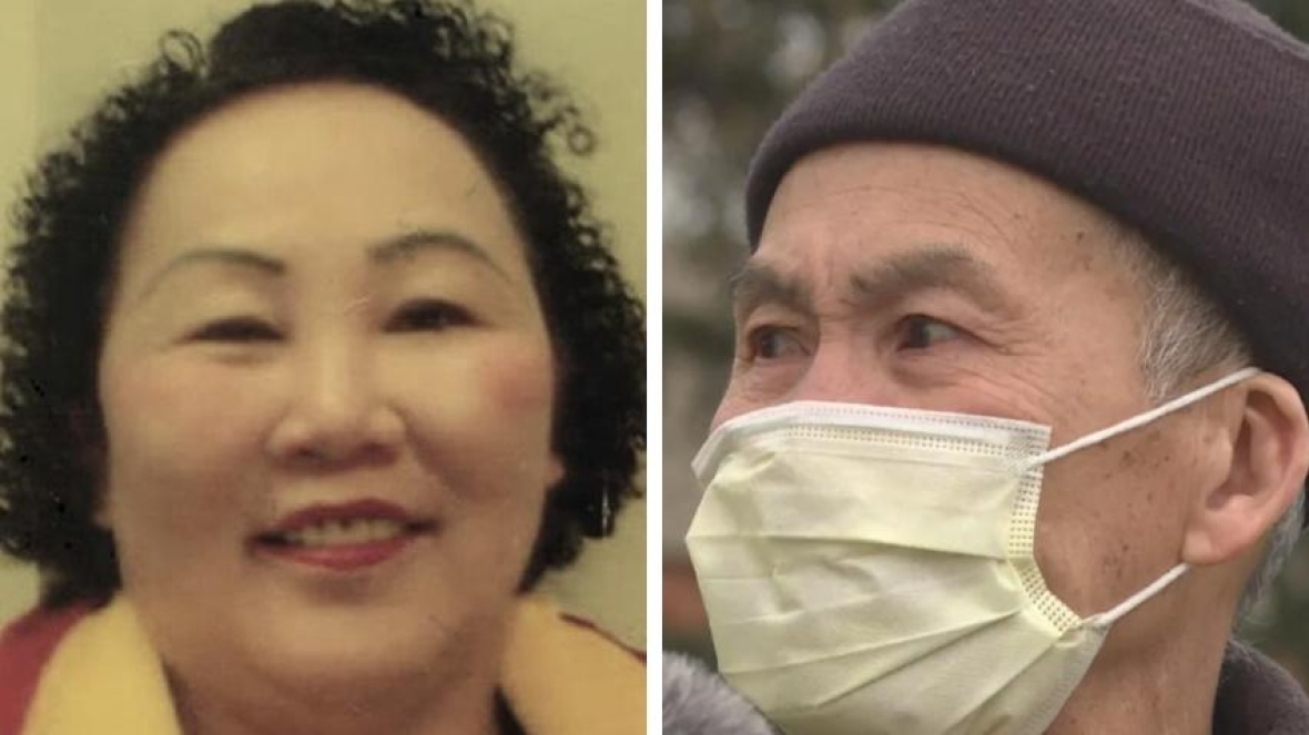 Hiep Bui, left, and husband Nga Nguyen. Bui died of COVID-19 amid an outbreak that has affected hundreds of her fellow workers at Cargill. (ActionDignity Facebook page, Dave Gilson/CBC)