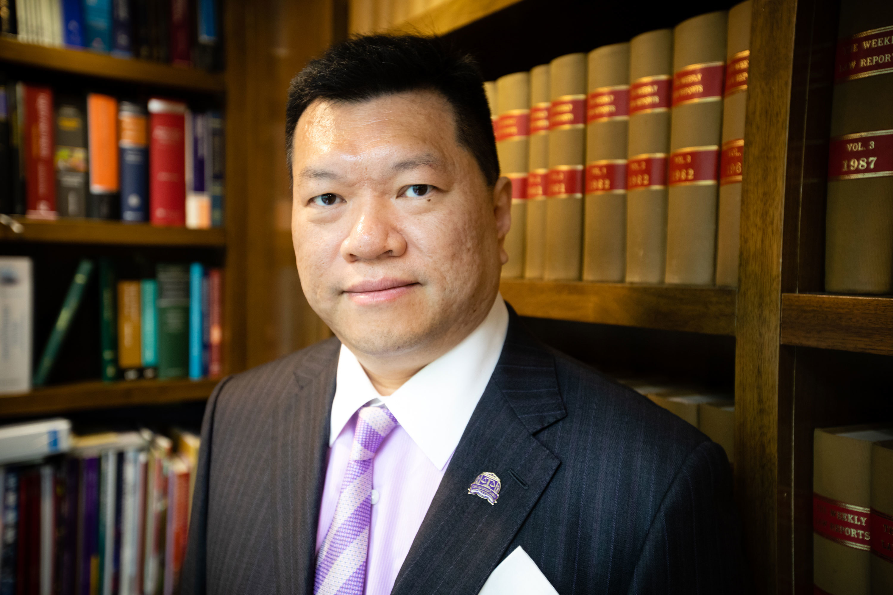 Lawyer Lawrence Ma, who is pro-Beijing, said Chinese involvement in Hong Kong guarantees the kind of economic and social stability seen on the mainland. (Saša Petricic/CBC)